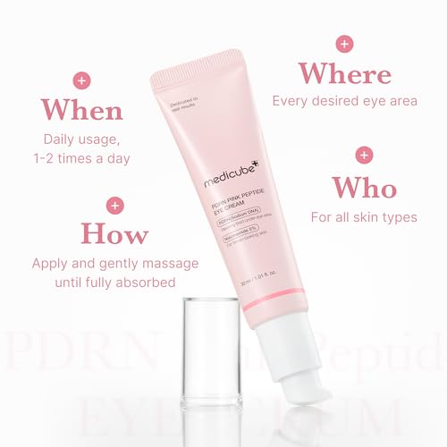 medicube Booster Pro Facial Device & Eye Care Duo: Salmon DNA PDRN Pink Eye Serum and Booster Pro Pink | Retinol and PDRN For Firmer-Looking, Plumper Looking Skin and Smoother Skin