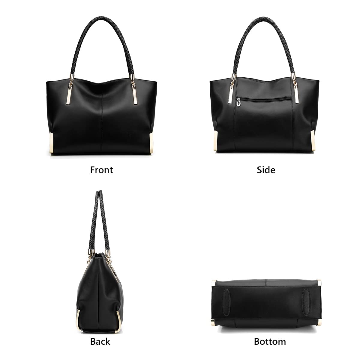 FOXLOVER Large Capacity Tote Handbags for Women, Women's Top-handle Bags Fashion Shoulder Bags Purses Minimalist design