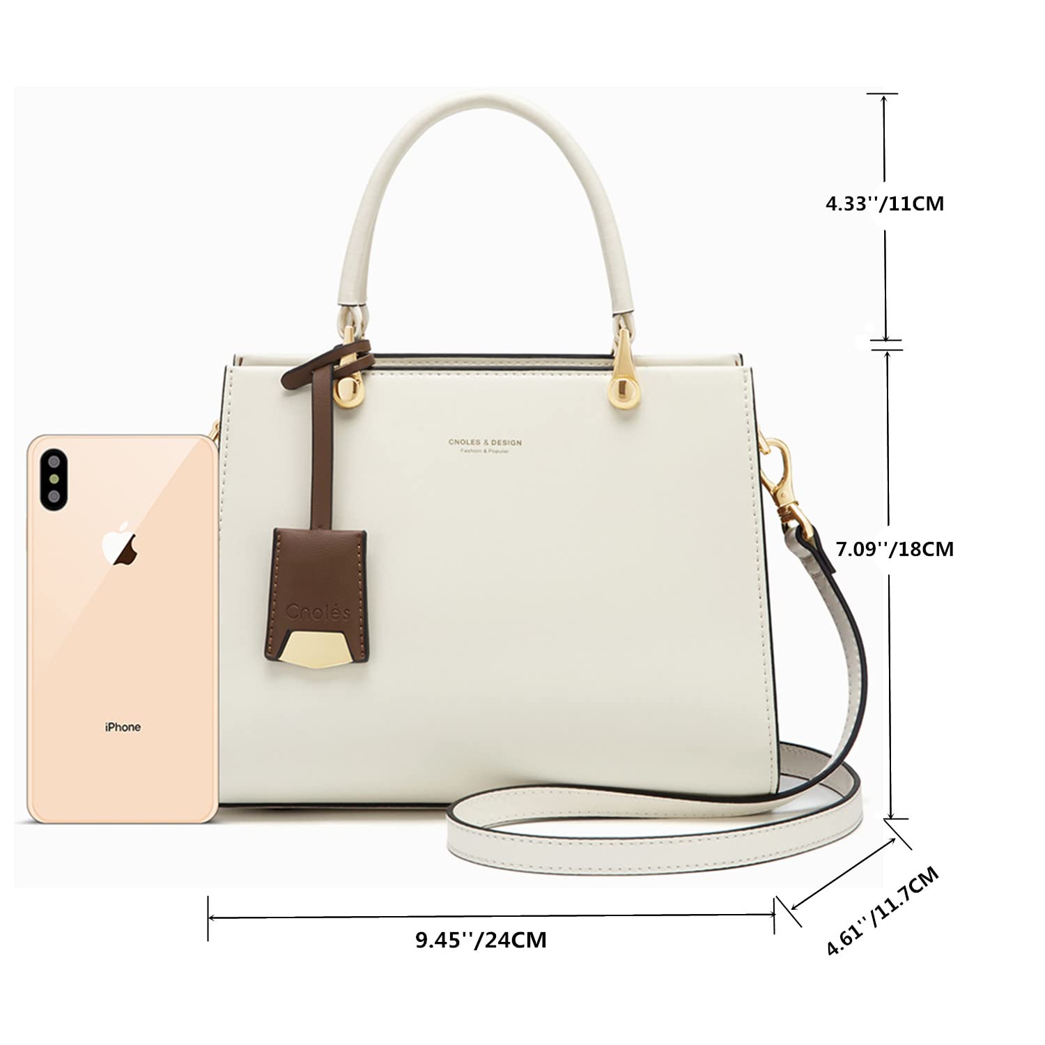 Cnoles Handbags for Women Large Capacity Tote Shoulder Bags Ladies Handle Satchel Purse