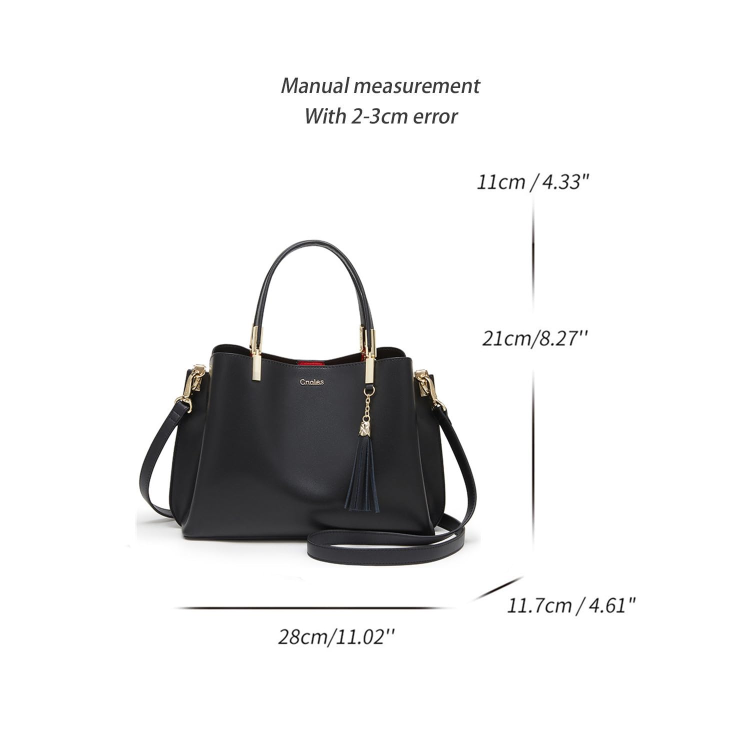 Cnoles Handbags for Women Large Capacity Tote Shoulder Bags Ladies Handle Satchel Purse