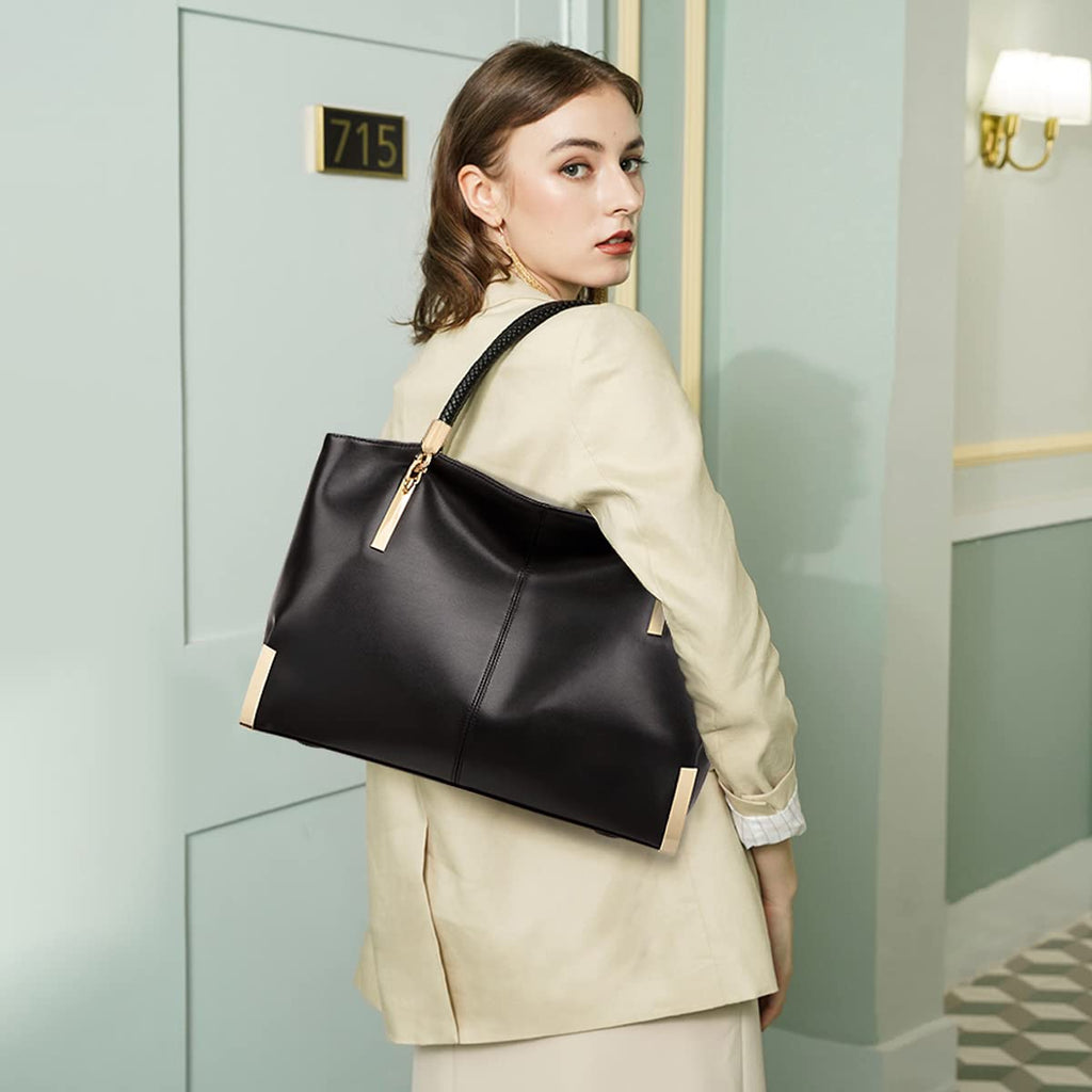 FOXLOVER Large Capacity Tote Handbags for Women, Women's Top-handle Bags Fashion Shoulder Bags Purses Minimalist design