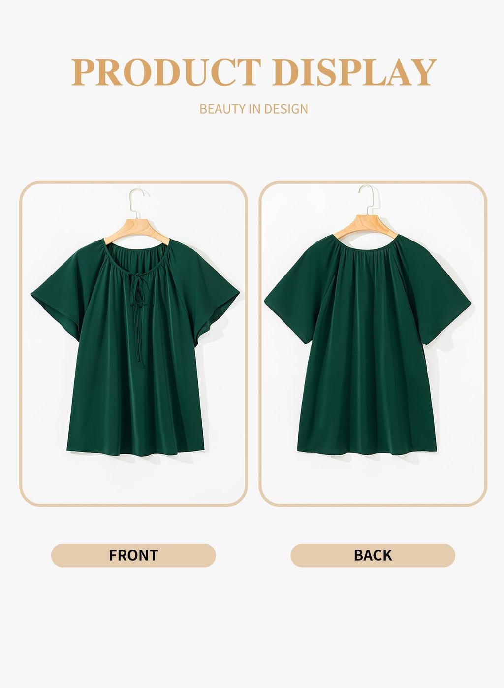 Eytino Women Plus Size Tops Boho Printed V Neck Short Sleeve Drawstring Casual Chiffon Shirts Blouse(1X-5X)