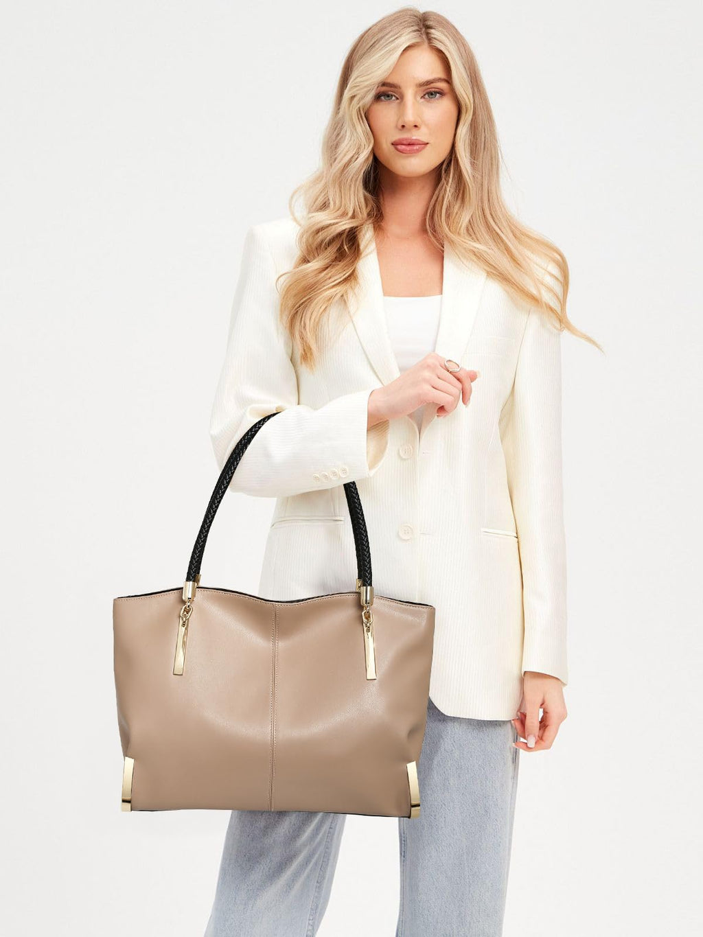 FOXLOVER Large Capacity Tote Handbags for Women, Women's Top-handle Bags Fashion Shoulder Bags Purses Minimalist design