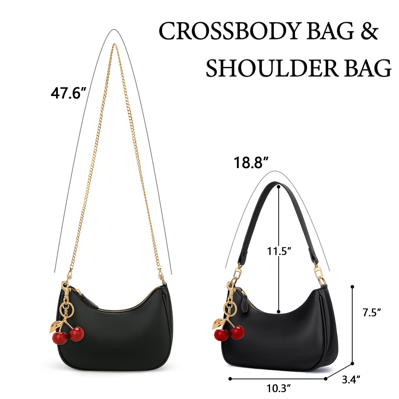 KKXIU Shoulder Bag for Women Cute Hobo Purses and Handbags Retro Clutch Underarm Purse | Cute, Retro, Cute, Retro