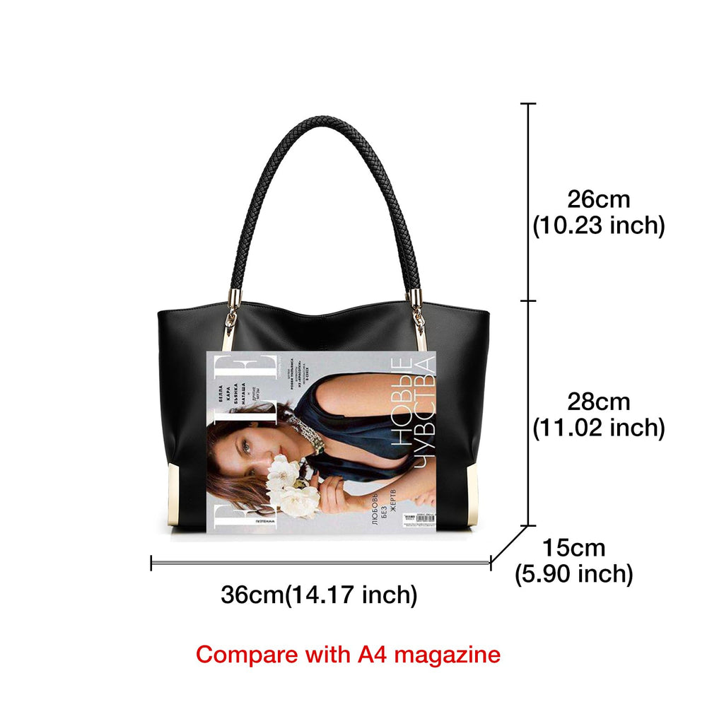 FOXLOVER Large Capacity Tote Handbags for Women, Women's Top-handle Bags Fashion Shoulder Bags Purses Minimalist design