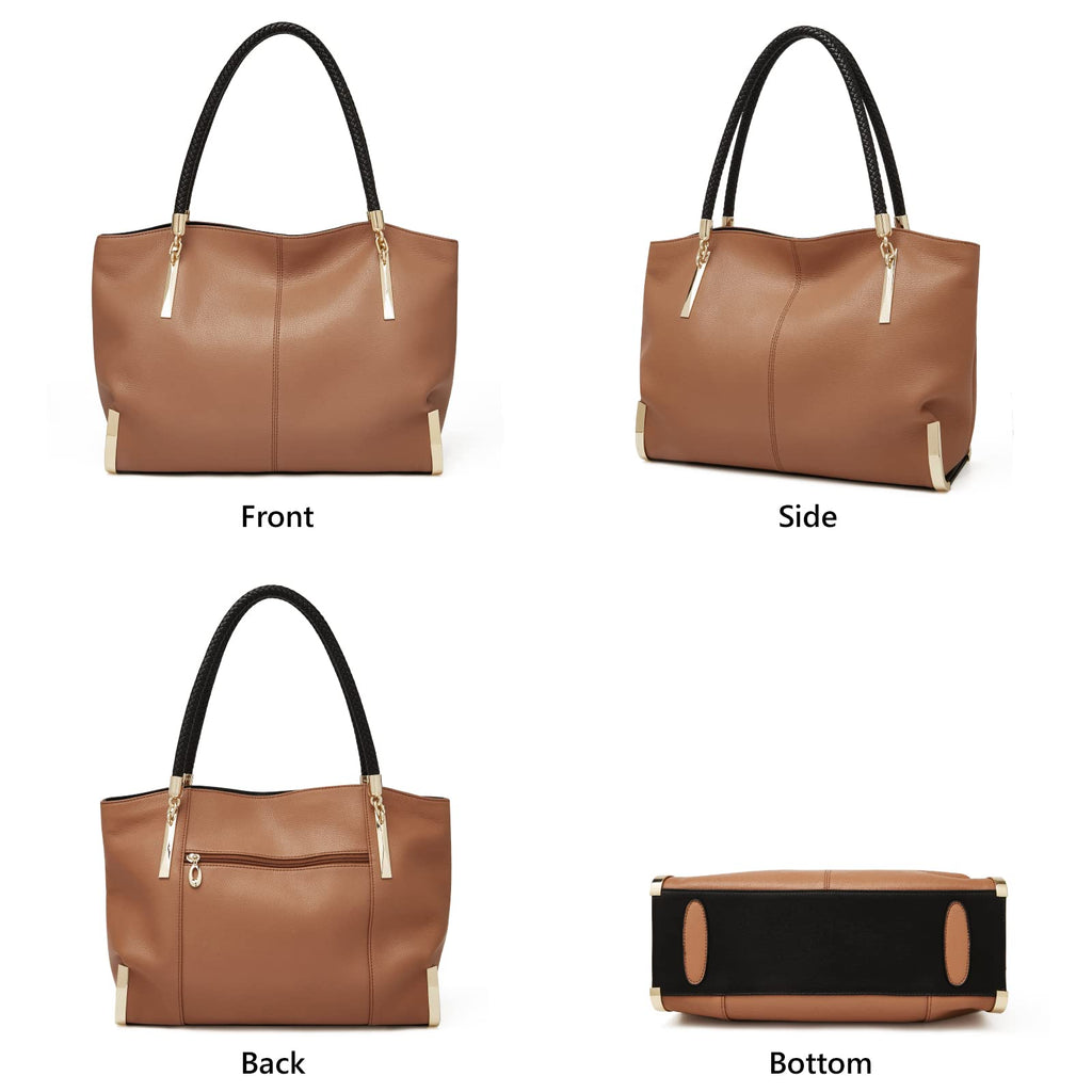 FOXLOVER Large Capacity Tote Handbags for Women, Women's Top-handle Bags Fashion Shoulder Bags Purses Minimalist design