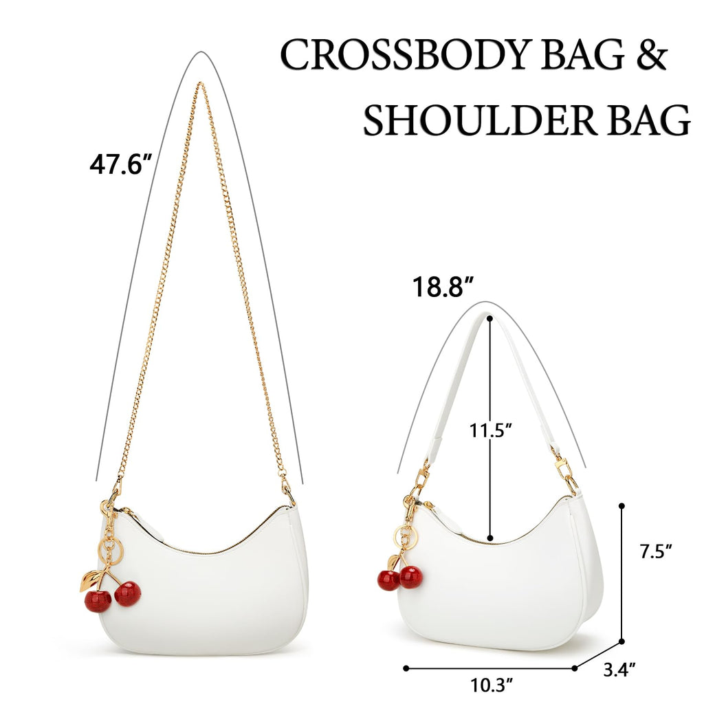 KKXIU Shoulder Bag for Women Cute Hobo Purses and Handbags Retro Clutch Underarm Purse | Cute, Retro, Cute, Retro
