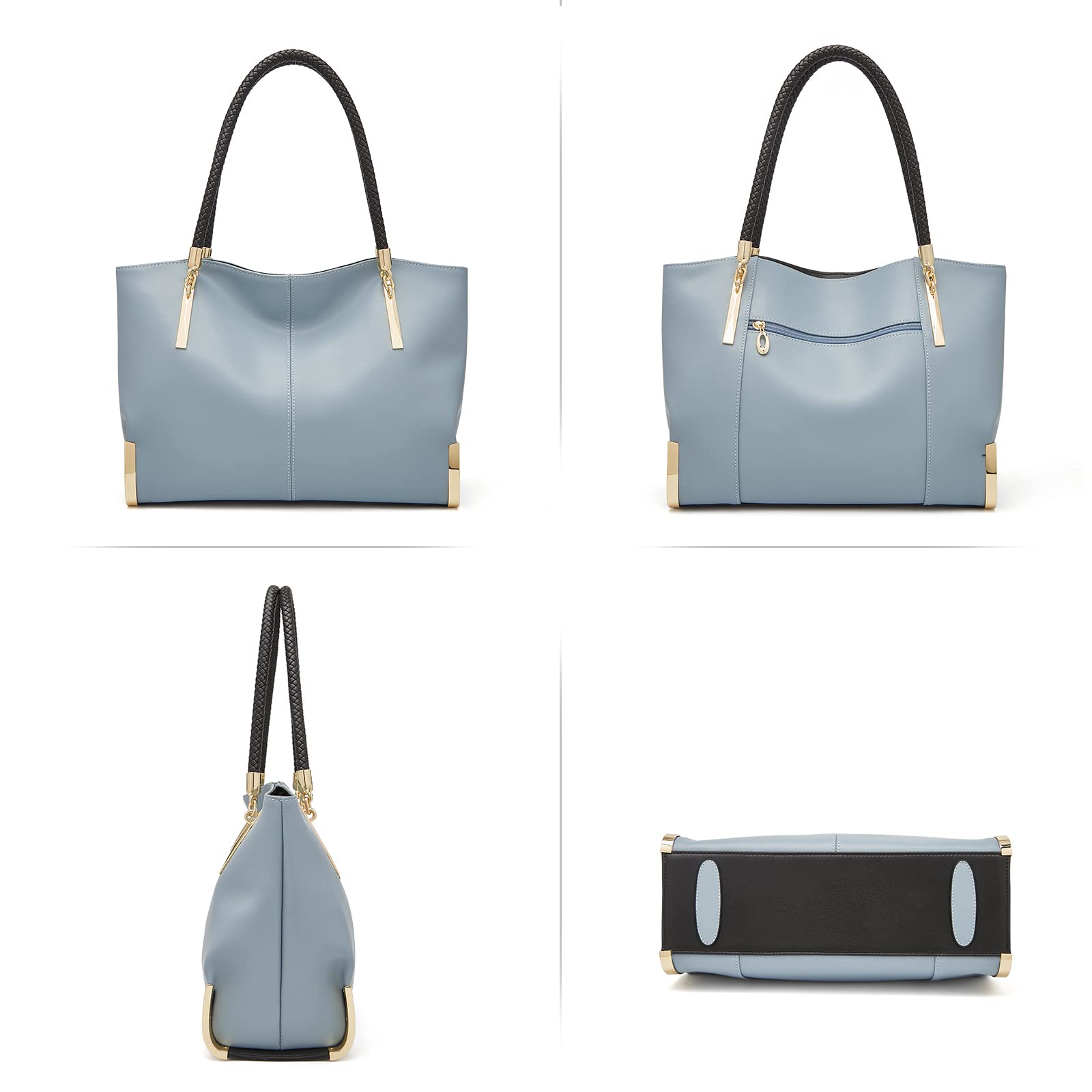 FOXLOVER Large Capacity Tote Handbags for Women, Women's Top-handle Bags Fashion Shoulder Bags Purses Minimalist design