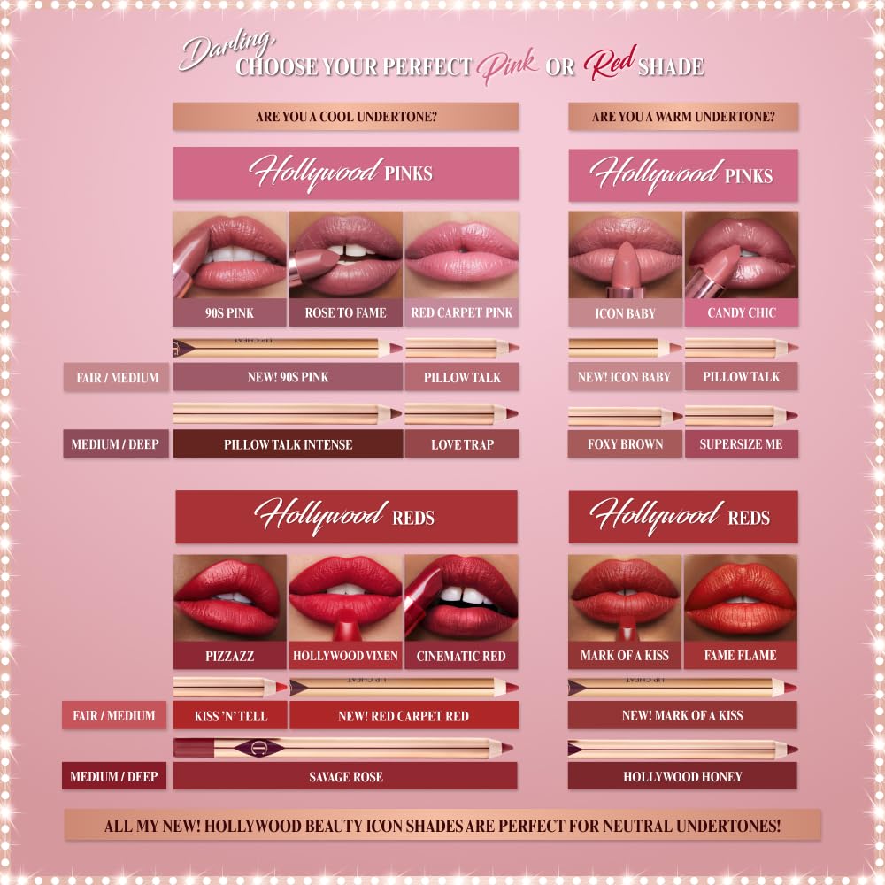 Charlotte Tilbury Matte Revolution Lipstick - Long Lasting, Matte Lipstick with Buildable Color & Lip-Loving Ingredients - Creamy, Easy to Blend Formula