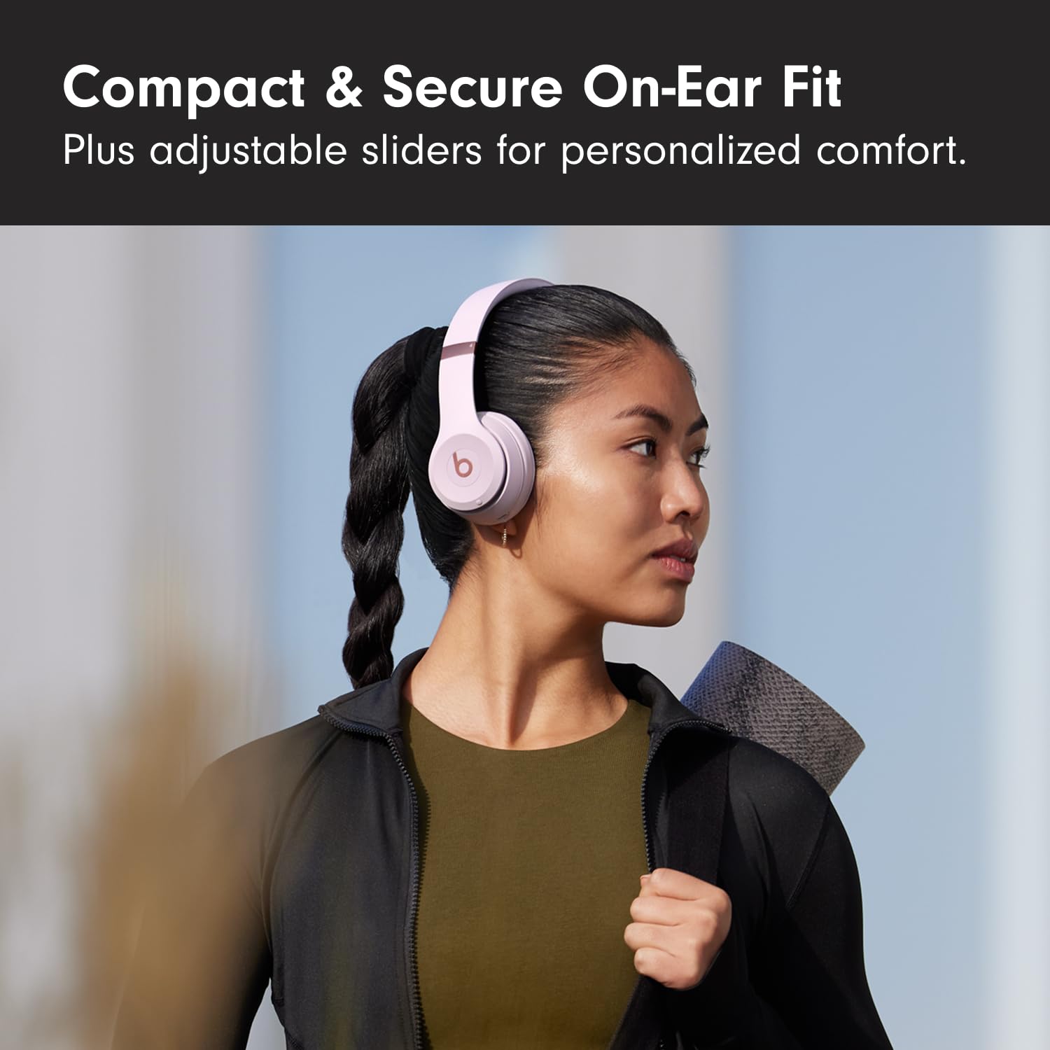 Beats Solo 4 - Wireless On-Ear Bluetooth Headphones, Up to 50-Hour Battery Life, Ultra-Lightweight Comfort, Powerful and Balanced Sound, Apple & Android Compatible - Amazon Exclusive Metallic Pink