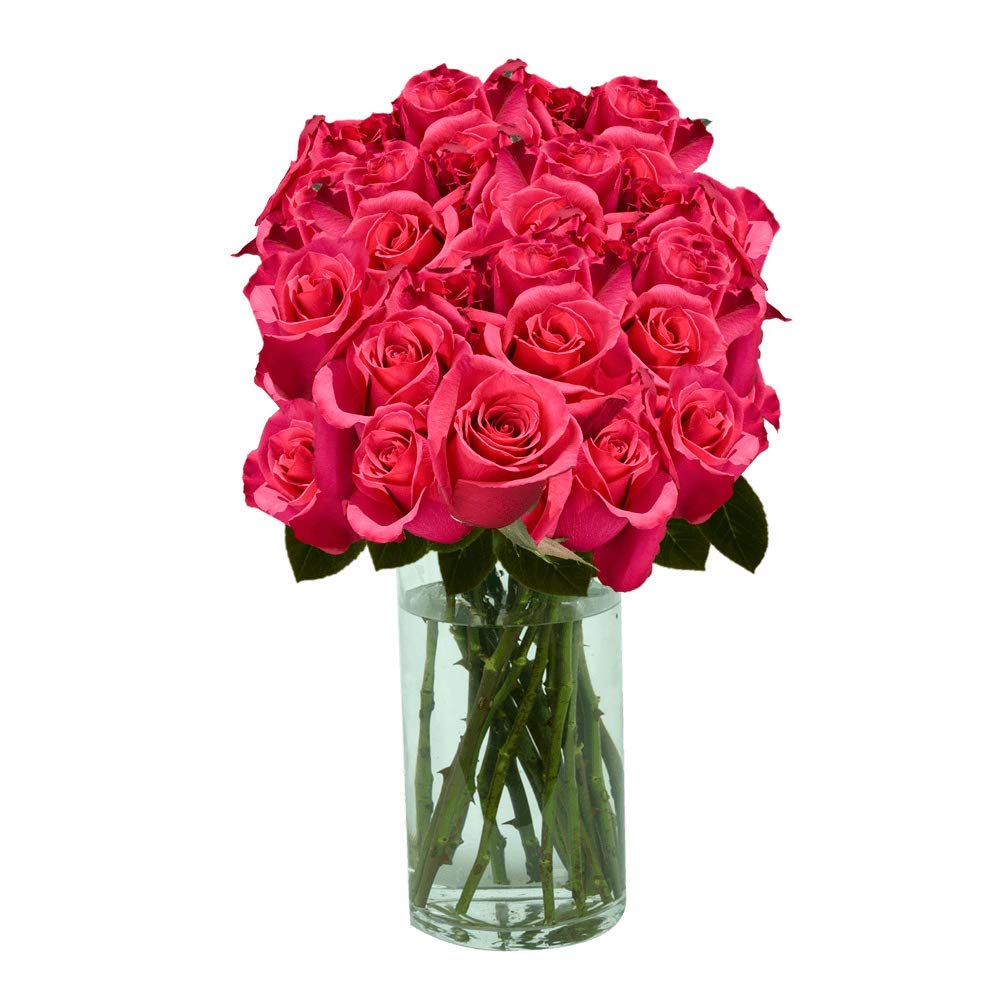 GlobalRose 100 Assorted Roses Bouquet - Responsibly Sourced Roses Fresh Flowers - Hand-Picked Flowers Fresh Bouquet for Mother's Day, Birthday & Special Occasions (4 Bunches of 25 Stems)