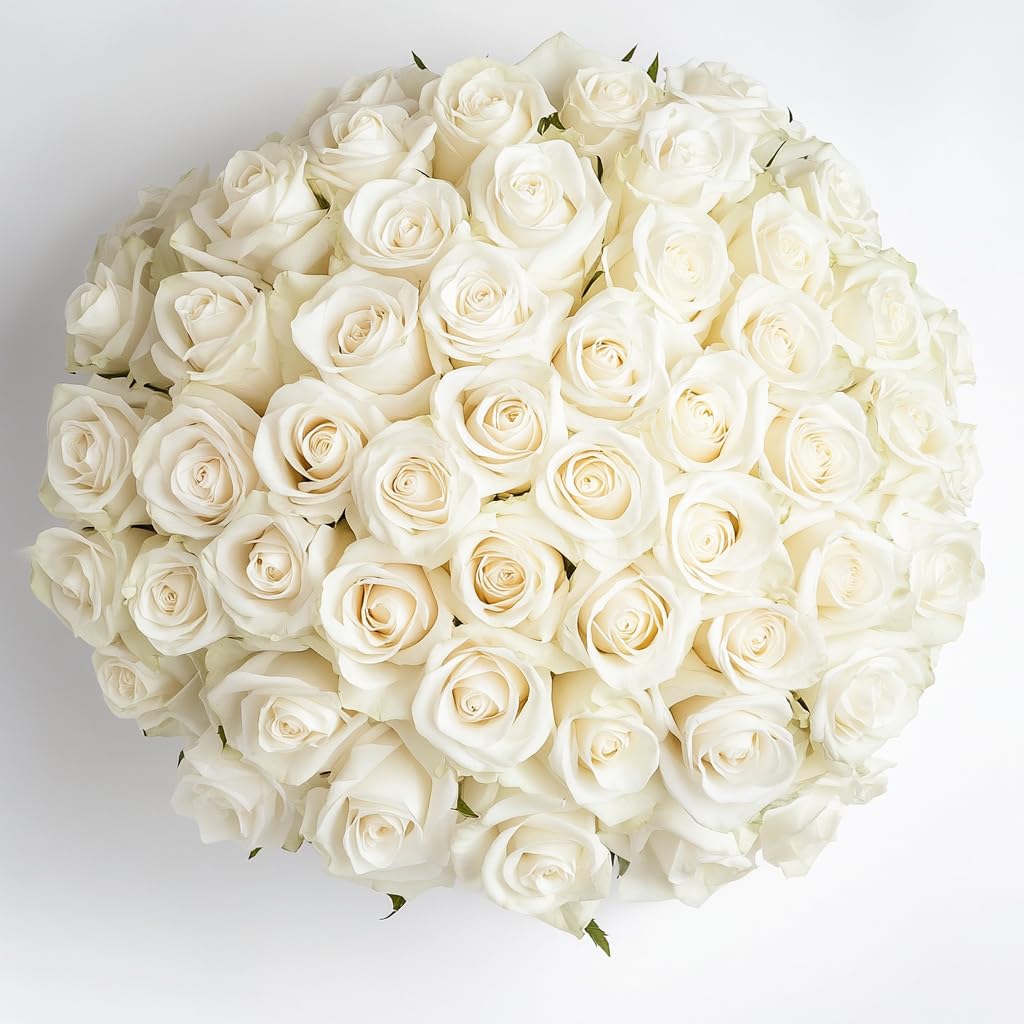 GlobalRose 100 Assorted Roses Bouquet - Responsibly Sourced Roses Fresh Flowers - Hand-Picked Flowers Fresh Bouquet for Mother's Day, Birthday & Special Occasions (4 Bunches of 25 Stems)