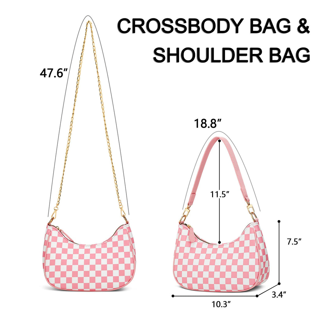 KKXIU Shoulder Bag for Women Cute Hobo Purses and Handbags Retro Clutch Underarm Purse | Cute, Retro, Cute, Retro