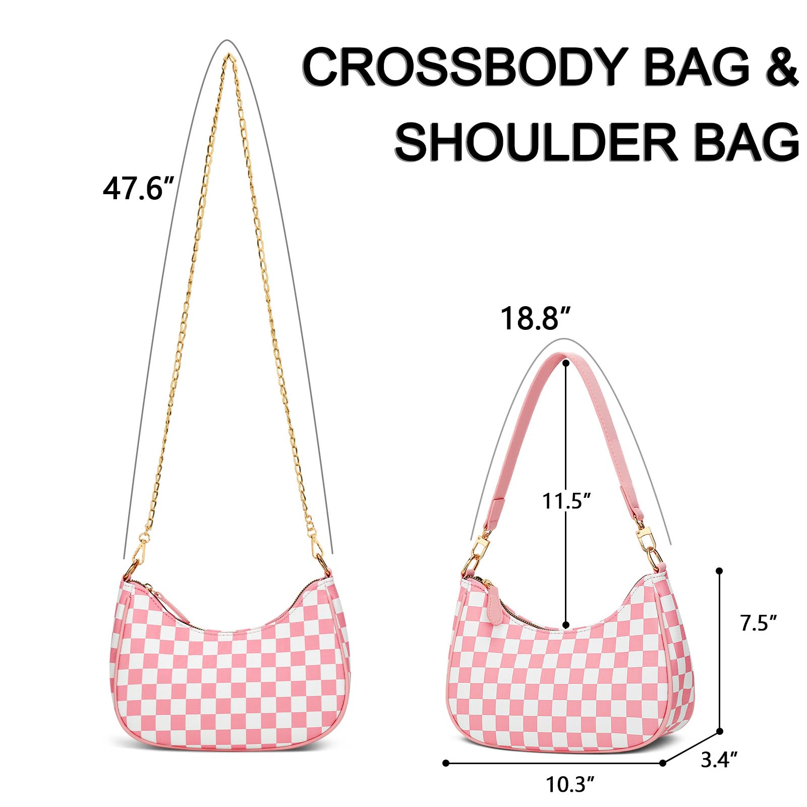 KKXIU Shoulder Bag for Women Cute Hobo Purses and Handbags Retro Clutch Underarm Purse | Cute, Retro, Cute, Retro