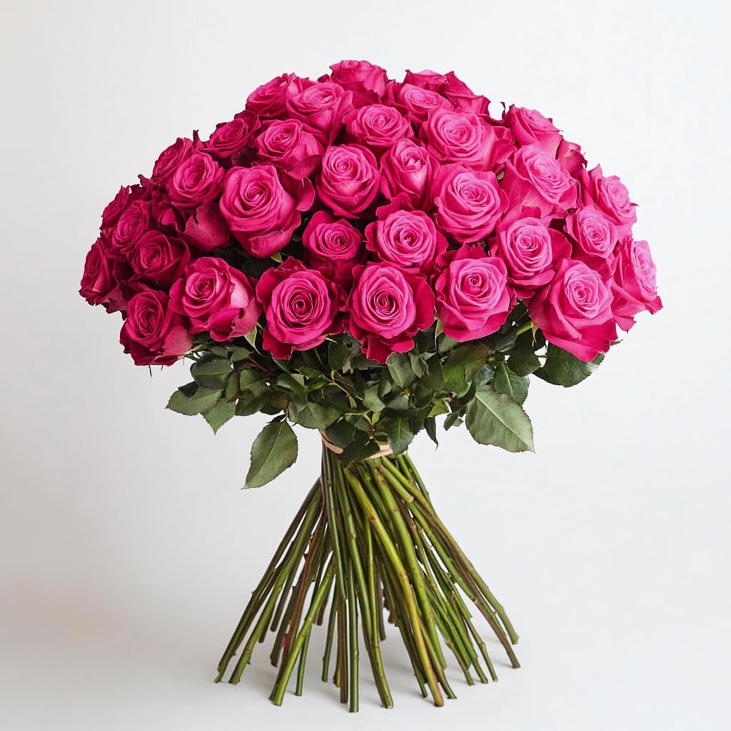 GlobalRose 100 Assorted Roses Bouquet - Responsibly Sourced Roses Fresh Flowers - Hand-Picked Flowers Fresh Bouquet for Mother's Day, Birthday & Special Occasions (4 Bunches of 25 Stems)