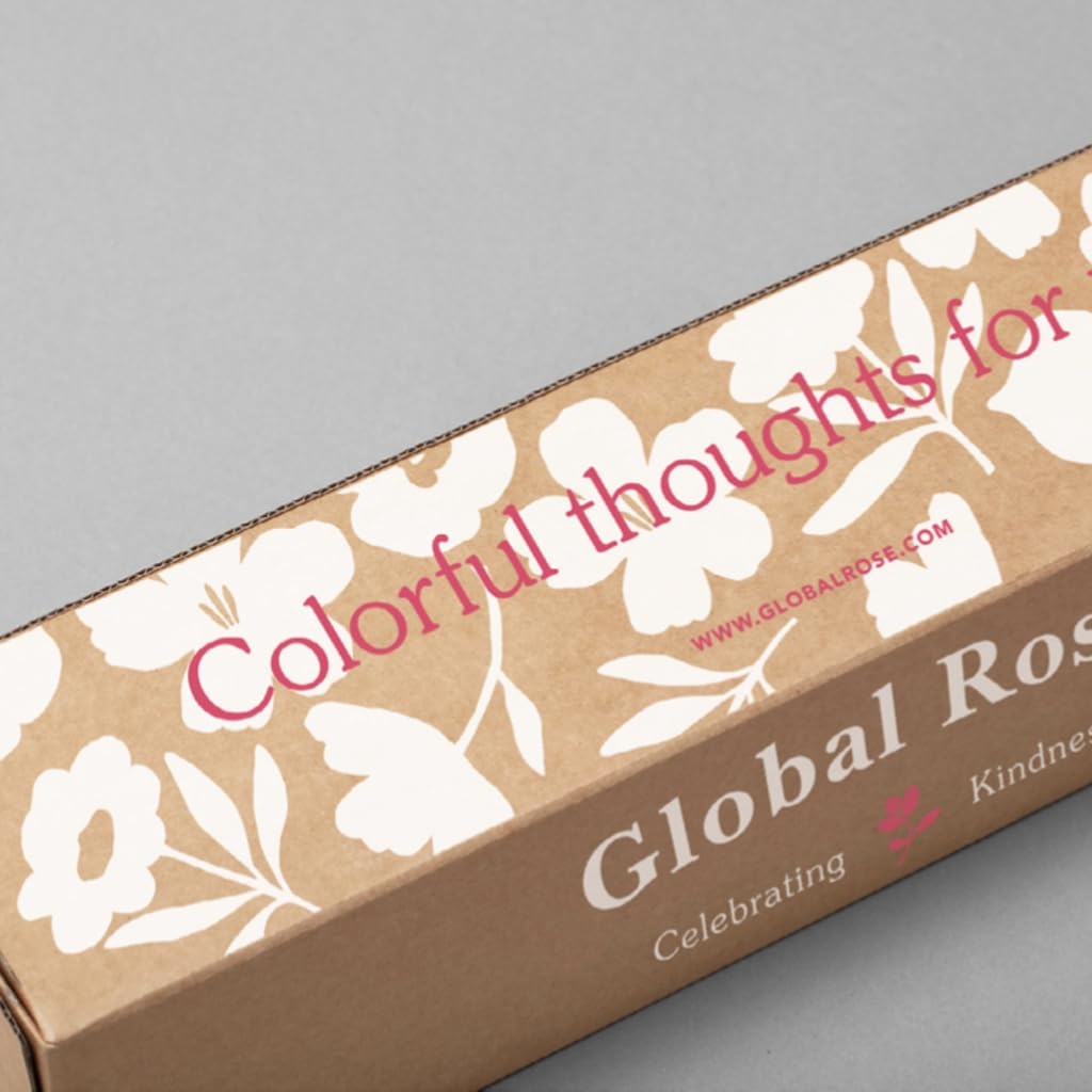 GlobalRose 100 Assorted Roses Bouquet - Responsibly Sourced Roses Fresh Flowers - Hand-Picked Flowers Fresh Bouquet for Mother's Day, Birthday & Special Occasions (4 Bunches of 25 Stems)