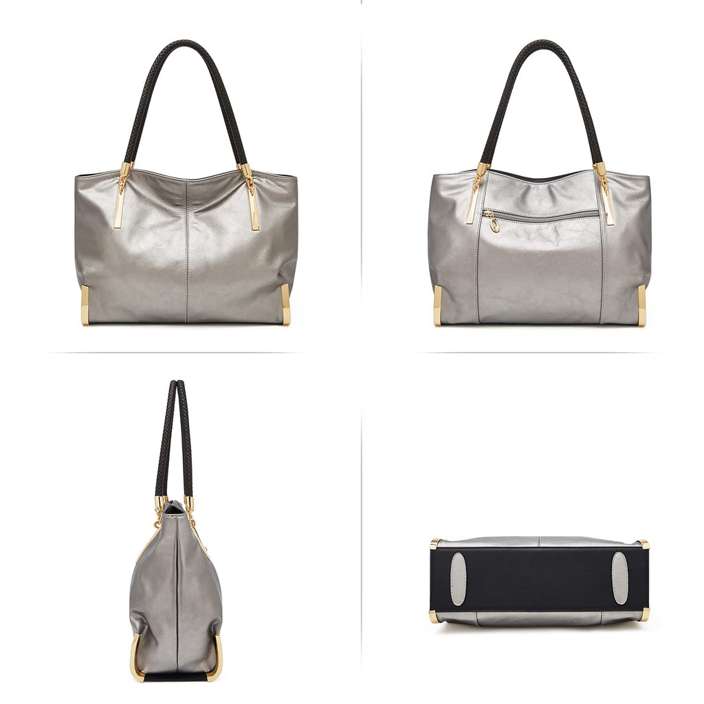 FOXLOVER Large Capacity Tote Handbags for Women, Women's Top-handle Bags Fashion Shoulder Bags Purses Minimalist design