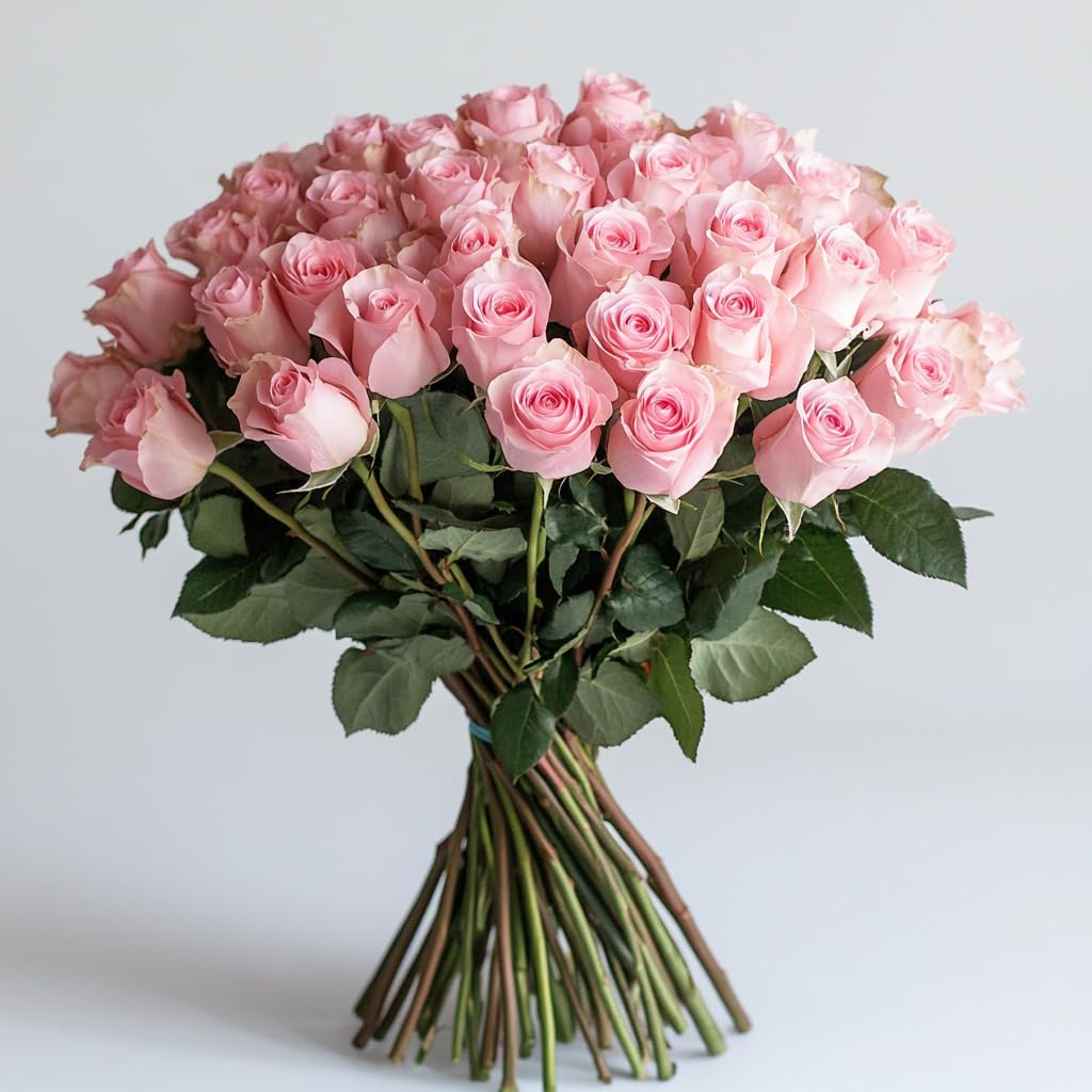 GlobalRose 100 Assorted Roses Bouquet - Responsibly Sourced Roses Fresh Flowers - Hand-Picked Flowers Fresh Bouquet for Mother's Day, Birthday & Special Occasions (4 Bunches of 25 Stems)