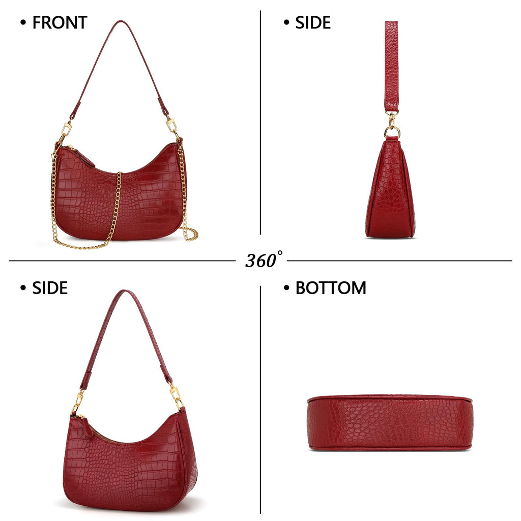 KKXIU Shoulder Bag for Women Cute Hobo Purses and Handbags Retro Clutch Underarm Purse | Cute, Retro, Cute, Retro