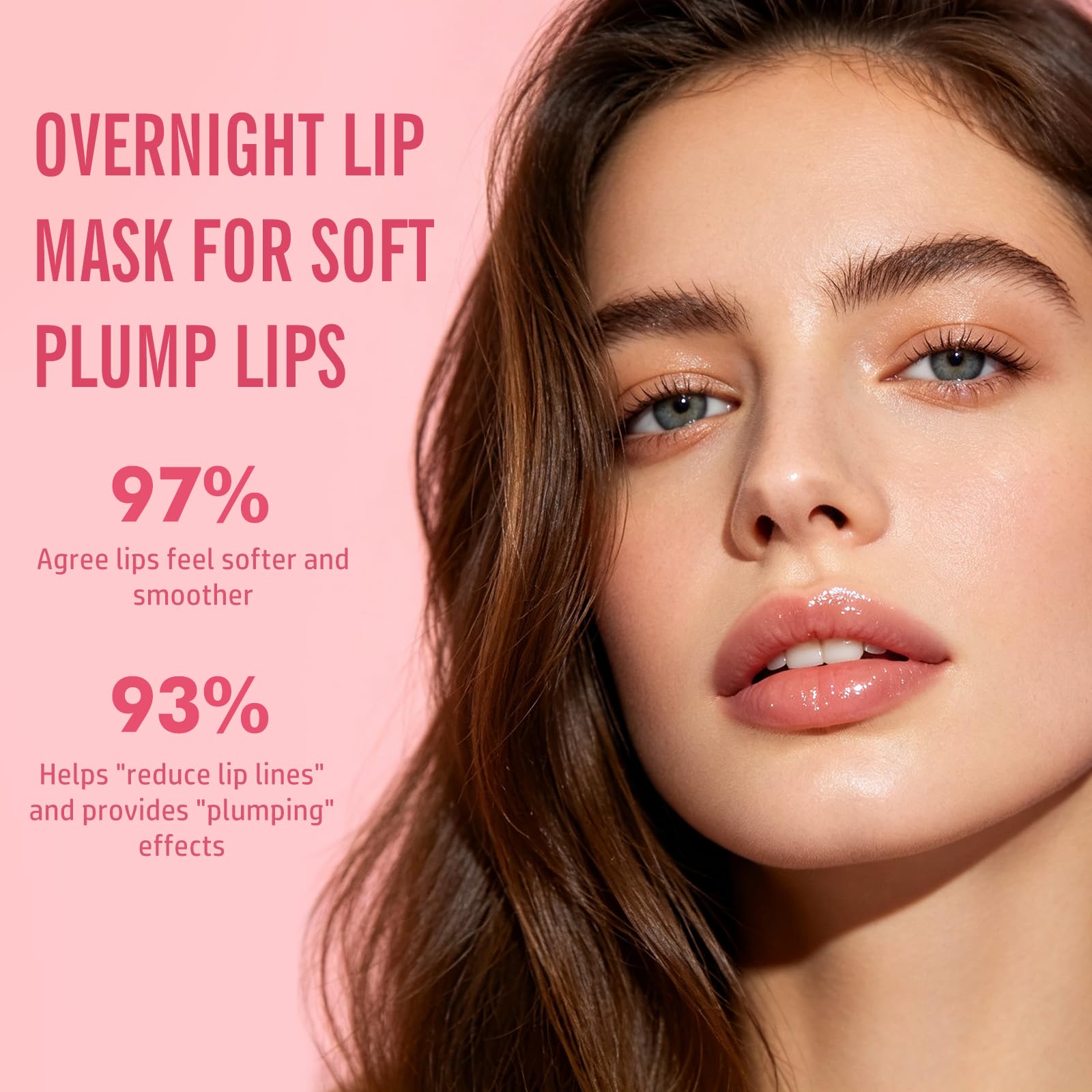 KIMUSE Lip Mask Set, 4PCS Lip Sleeping Mask Overnight Treatment Lip Care Products, Moisturize & Nourish, Cracked Dry Lips, Intense Hydration with Shea Butter (SET)
