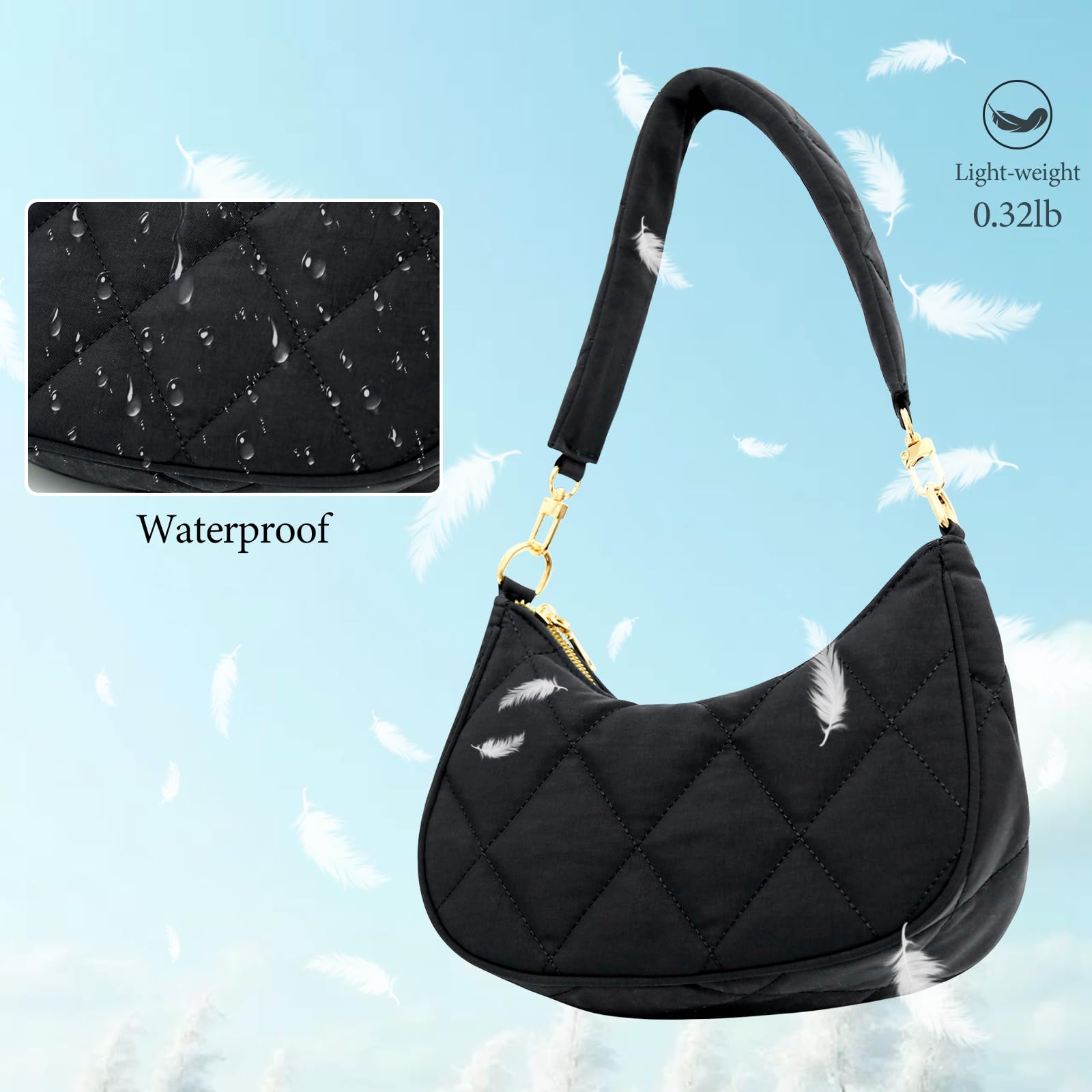 KKXIU Shoulder Bag for Women Cute Hobo Purses and Handbags Retro Clutch Underarm Purse | Cute, Retro, Cute, Retro
