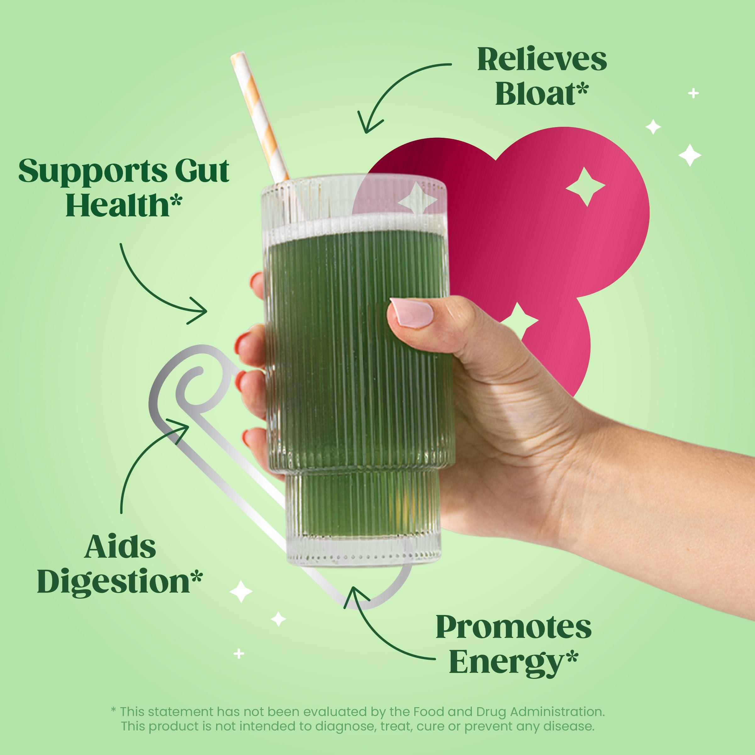 Bloom Nutrition Greens and Superfoods Powder for Digestive Health, Greens Powder, Digestive Enzymes, Probiotics, Spirulina, Chlorella for Bloating & Gut Support, Green Juice, 30 SVG, Strawberry Kiwi