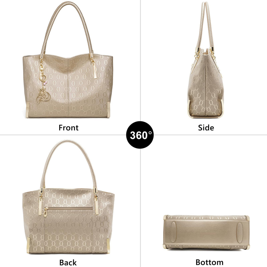 FOXLOVER Large Capacity Tote Handbags for Women, Women's Top-handle Bags Fashion Shoulder Bags Purses Minimalist design