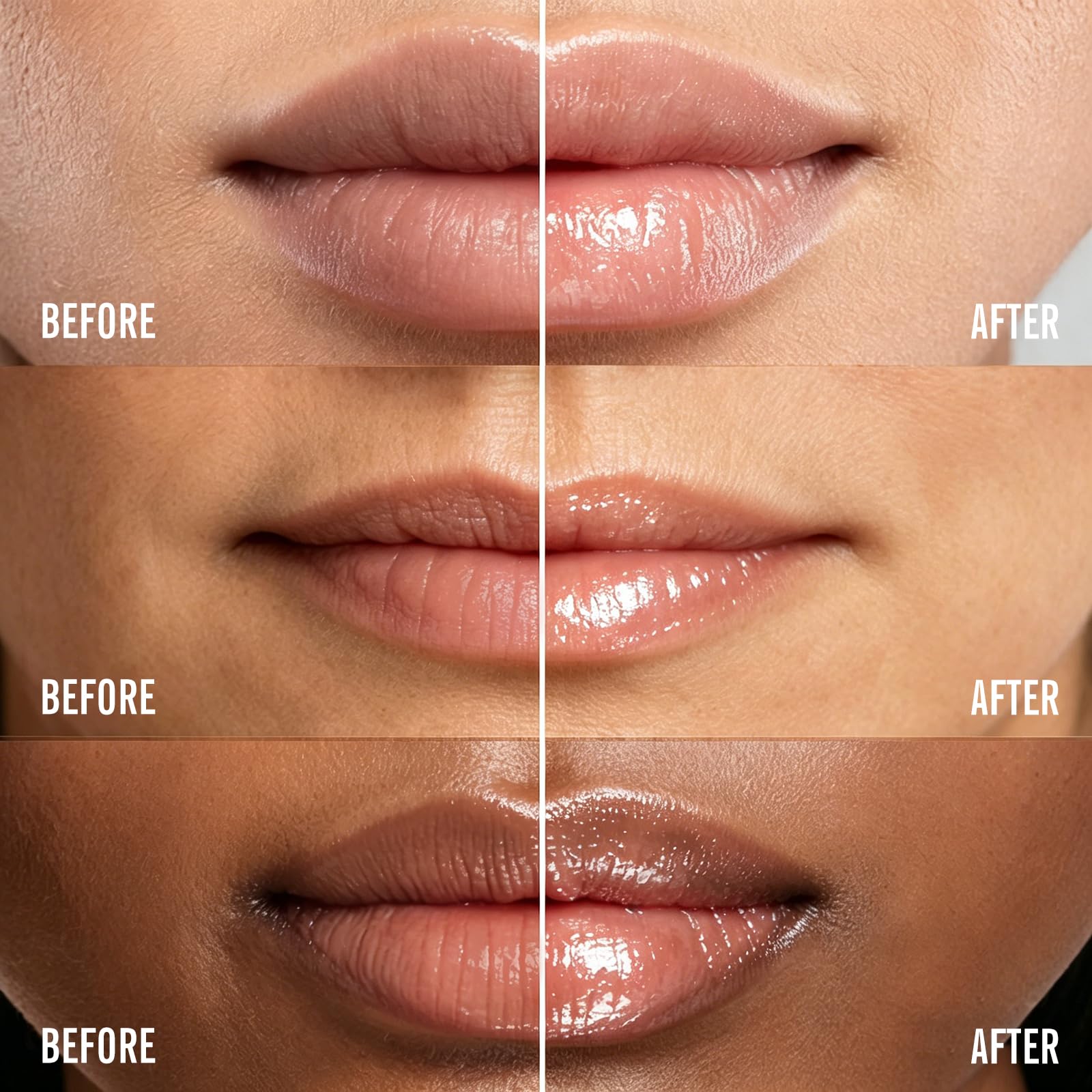 KIMUSE Lip Mask Set, 4PCS Lip Sleeping Mask Overnight Treatment Lip Care Products, Moisturize & Nourish, Cracked Dry Lips, Intense Hydration with Shea Butter (SET)