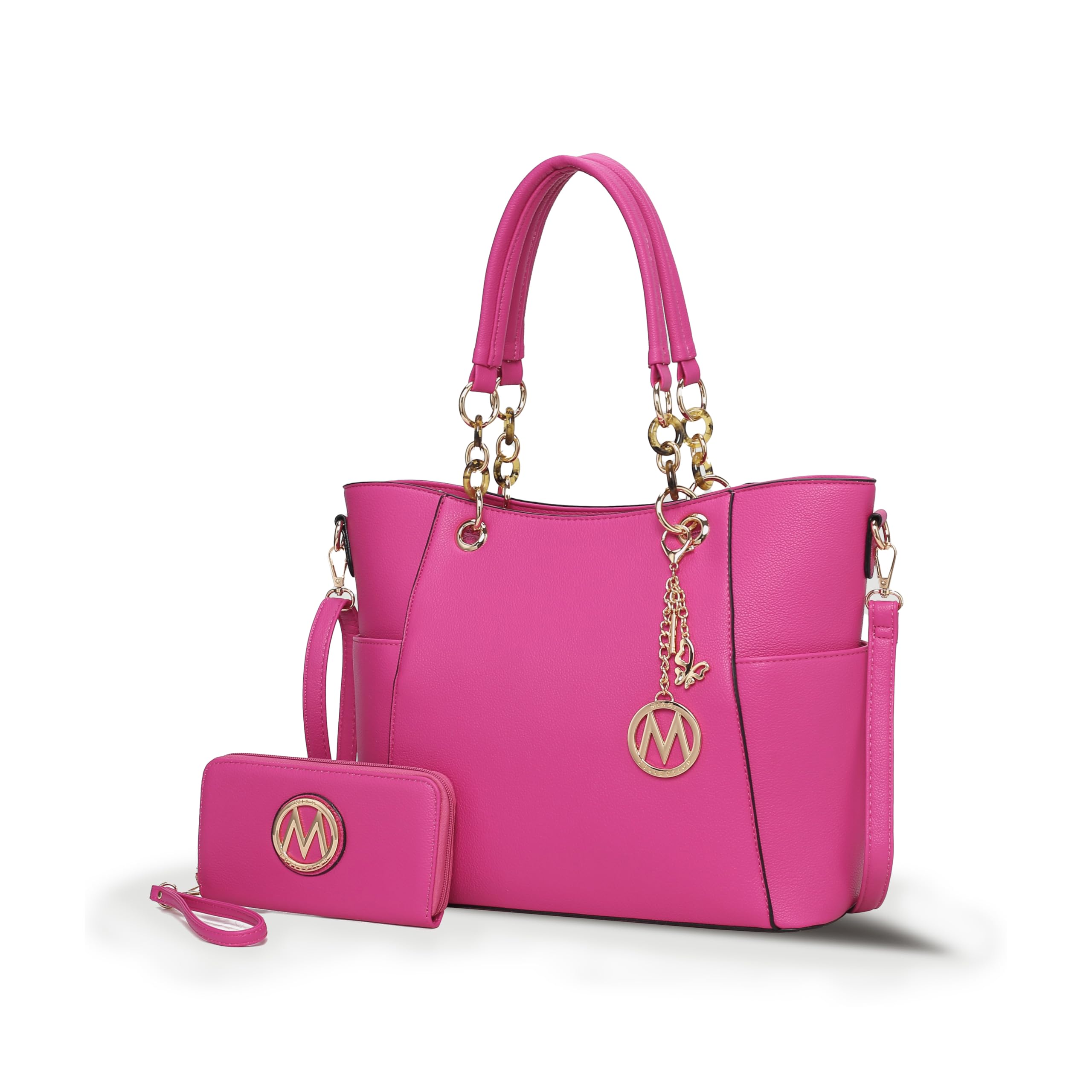 MKF Collection Tote Bag for Women, Handbag Set with Wallet-Top-Handle Bag Vegan Leather Purse by Mia K