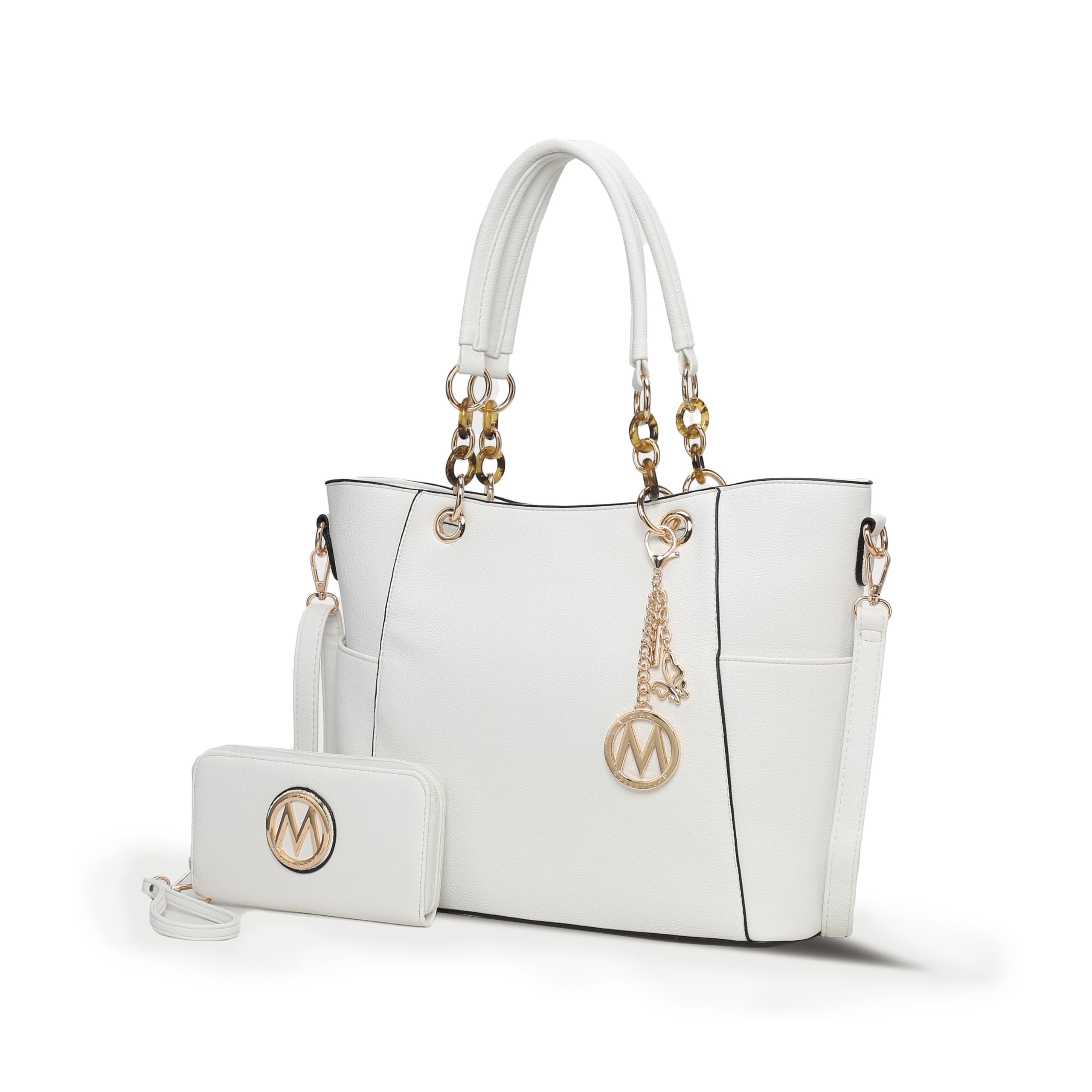 MKF Collection Tote Bag for Women, Handbag Set with Wallet-Top-Handle Bag Vegan Leather Purse by Mia K