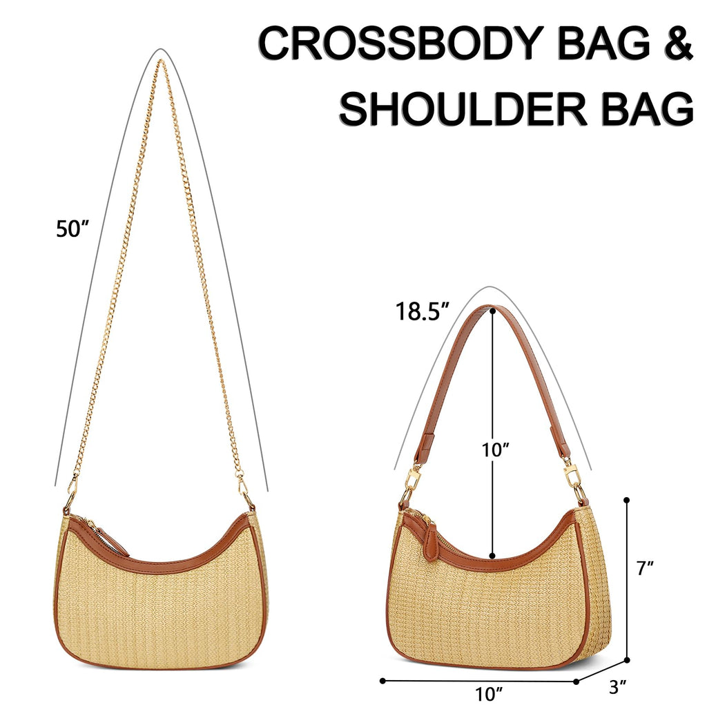 KKXIU Shoulder Bag for Women Cute Hobo Purses and Handbags Retro Clutch Underarm Purse | Cute, Retro, Cute, Retro