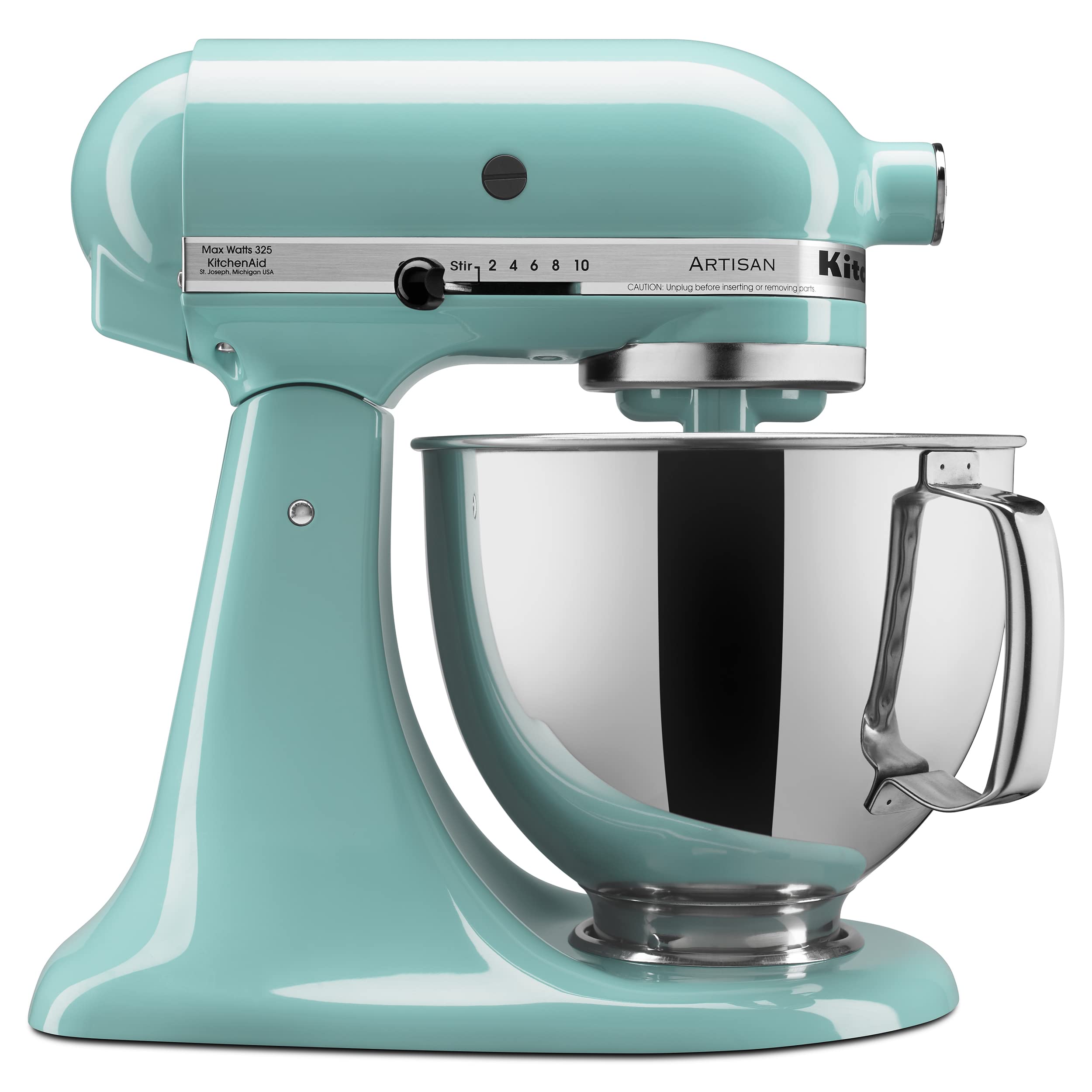 KitchenAid Artisan Series 5 Quart Tilt Head Stand Mixer with Pouring Shield KSM150PS, Almond Cream
