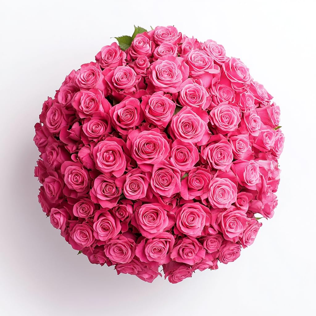 GlobalRose 100 Assorted Roses Bouquet - Responsibly Sourced Roses Fresh Flowers - Hand-Picked Flowers Fresh Bouquet for Mother's Day, Birthday & Special Occasions (4 Bunches of 25 Stems)