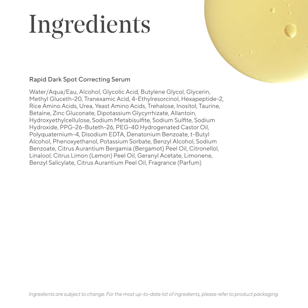 Murad Rapid Dark Spot Correcting Serum - Advanced Anti-Aging Formula with Patented Resorcinol Technology, Tranexamic and Glycolic Acids for Hyperpigmentation, Dark Spots and Dull Skin - 1 Fl Oz