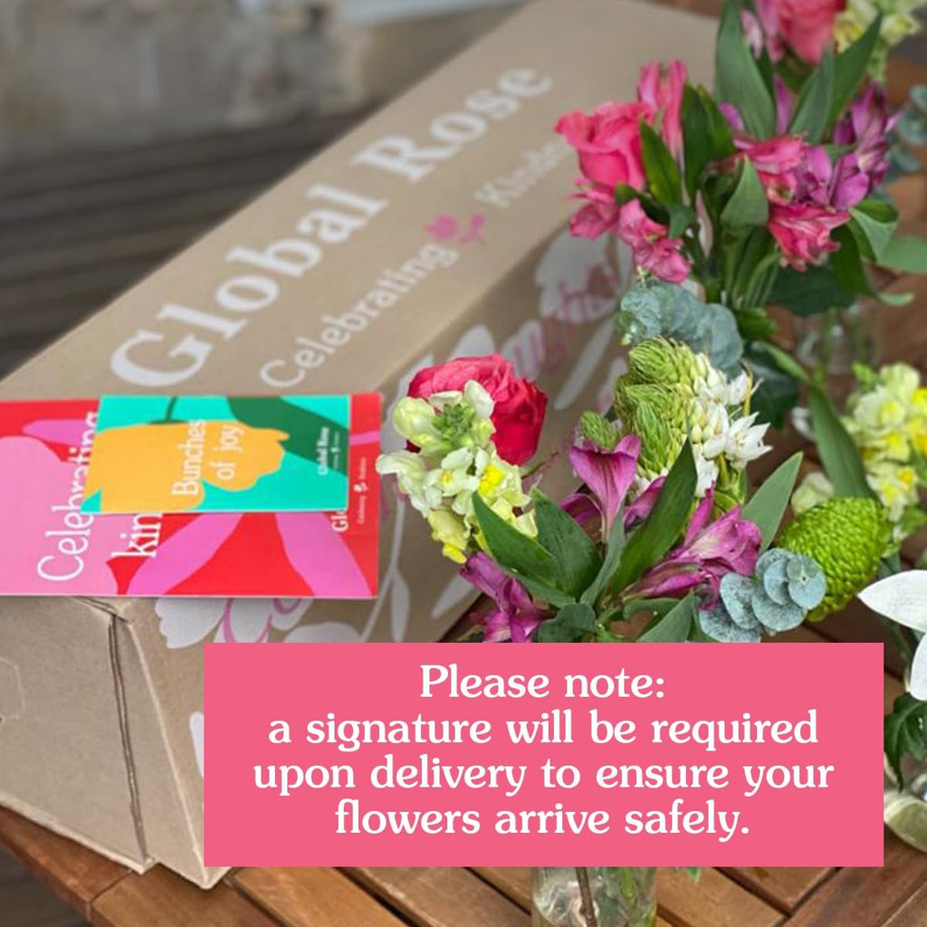 GlobalRose 100 Assorted Roses Bouquet - Responsibly Sourced Roses Fresh Flowers - Hand-Picked Flowers Fresh Bouquet for Mother's Day, Birthday & Special Occasions (4 Bunches of 25 Stems)