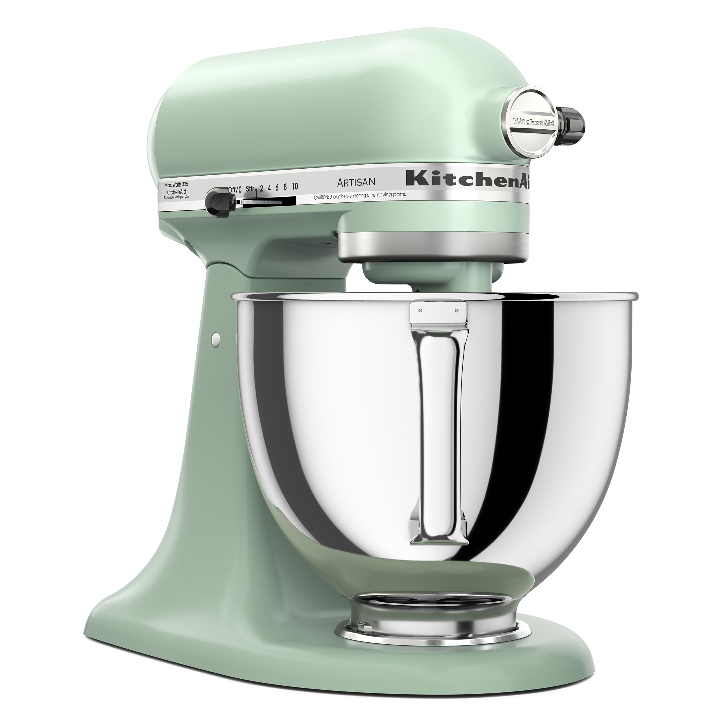 KitchenAid Artisan Series 5 Quart Tilt Head Stand Mixer with Pouring Shield KSM150PS, Almond Cream