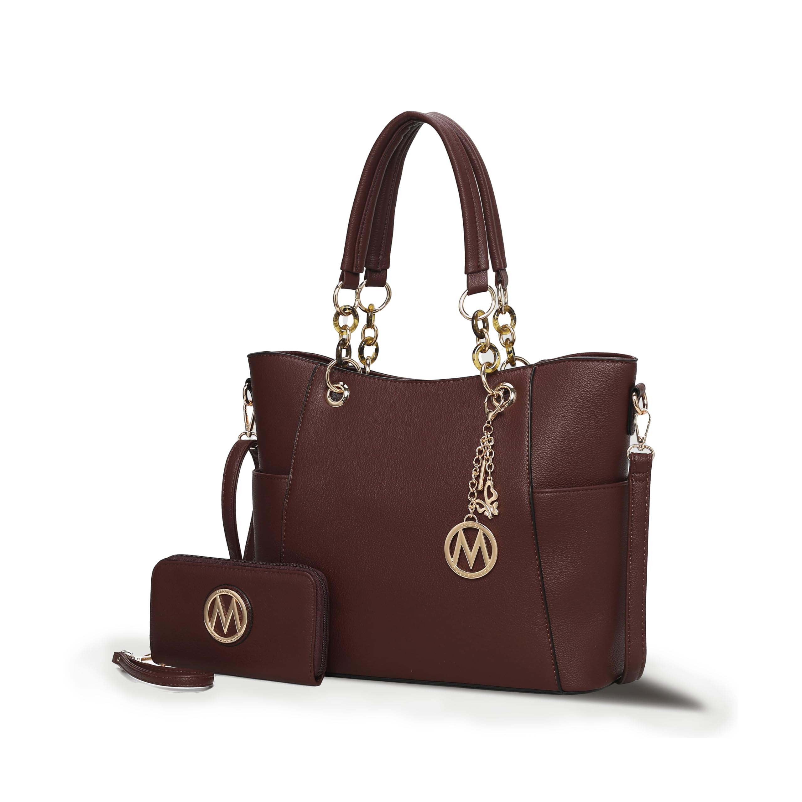 MKF Collection Tote Bag for Women, Handbag Set with Wallet-Top-Handle Bag Vegan Leather Purse by Mia K