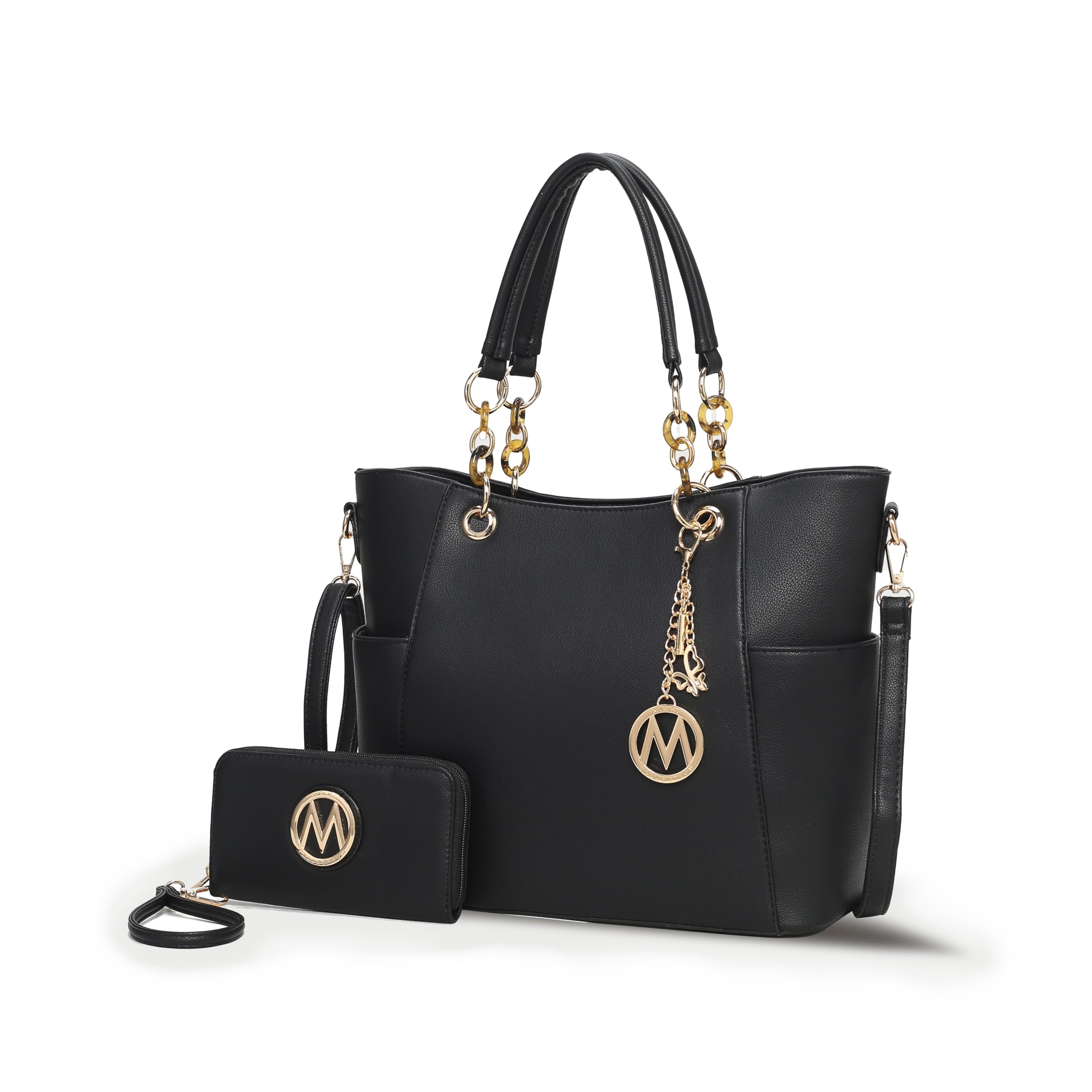 MKF Collection Tote Bag for Women, Handbag Set with Wallet-Top-Handle Bag Vegan Leather Purse by Mia K