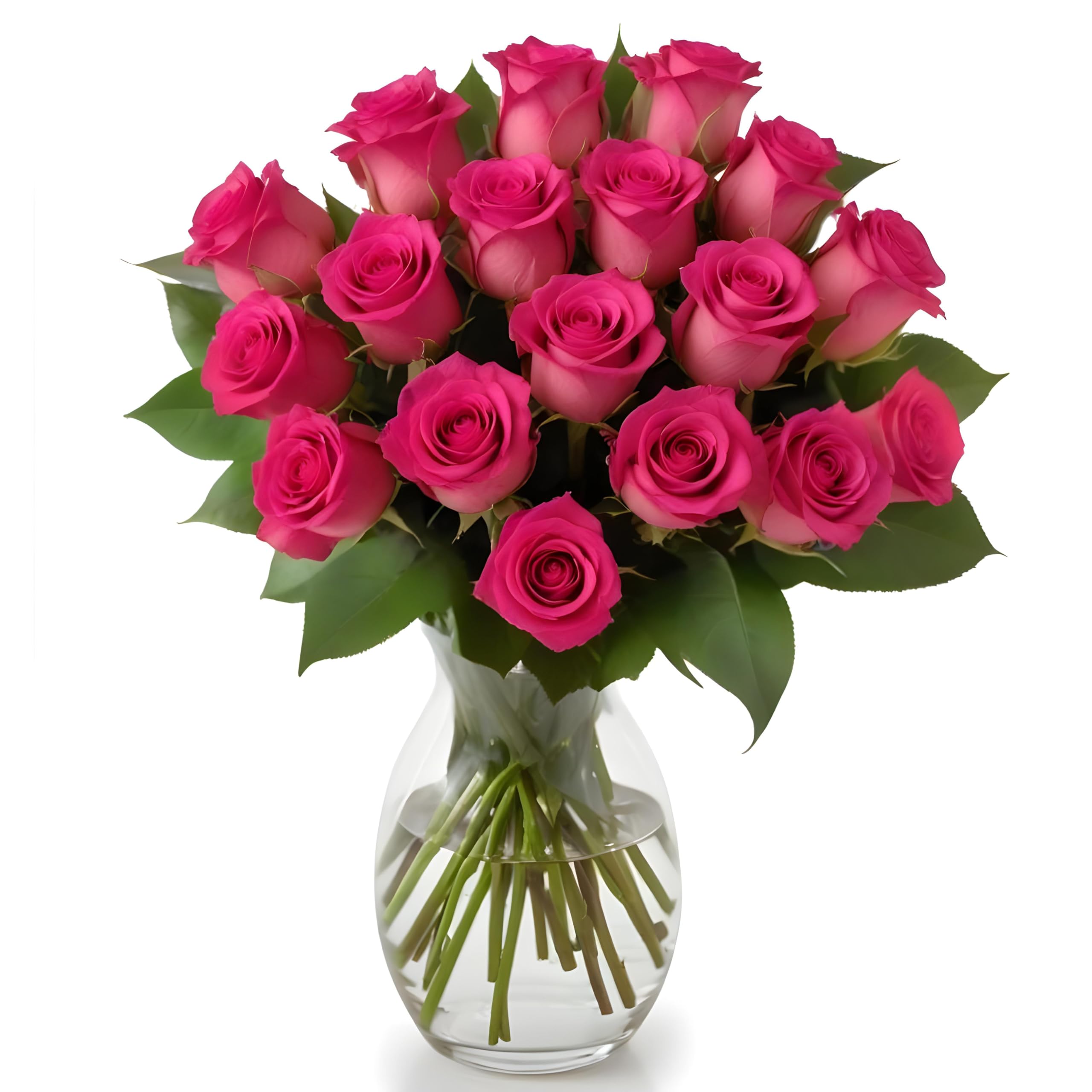 25 Pink Roses | Arabella Bouquets | Real Fresh Flowers for Delivery, Gift for Birthday Women, Congratulations, Anniversary, Thank You, Mother's Day
