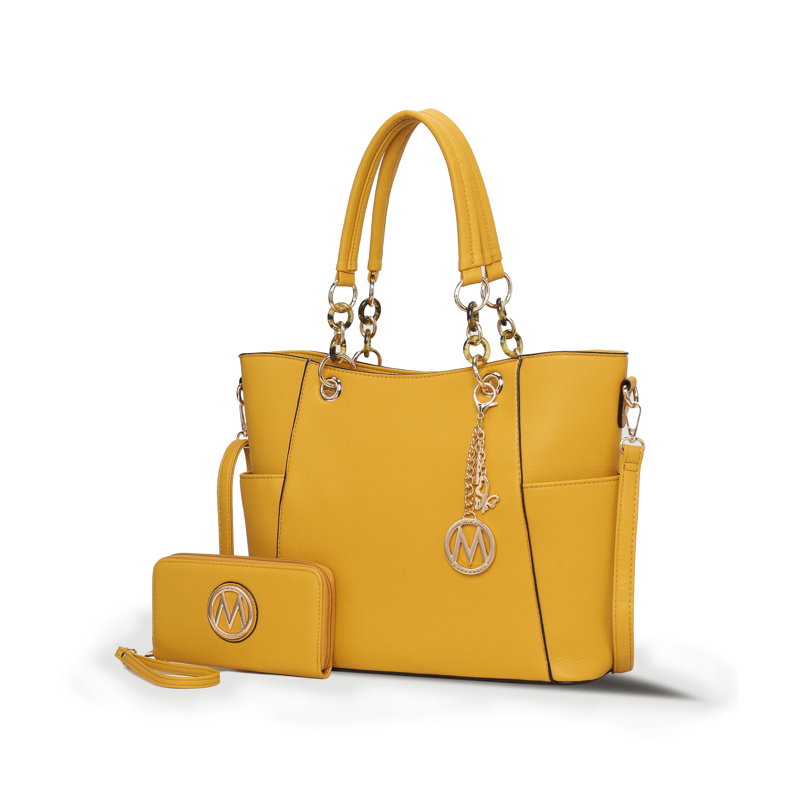 MKF Collection Tote Bag for Women, Handbag Set with Wallet-Top-Handle Bag Vegan Leather Purse by Mia K