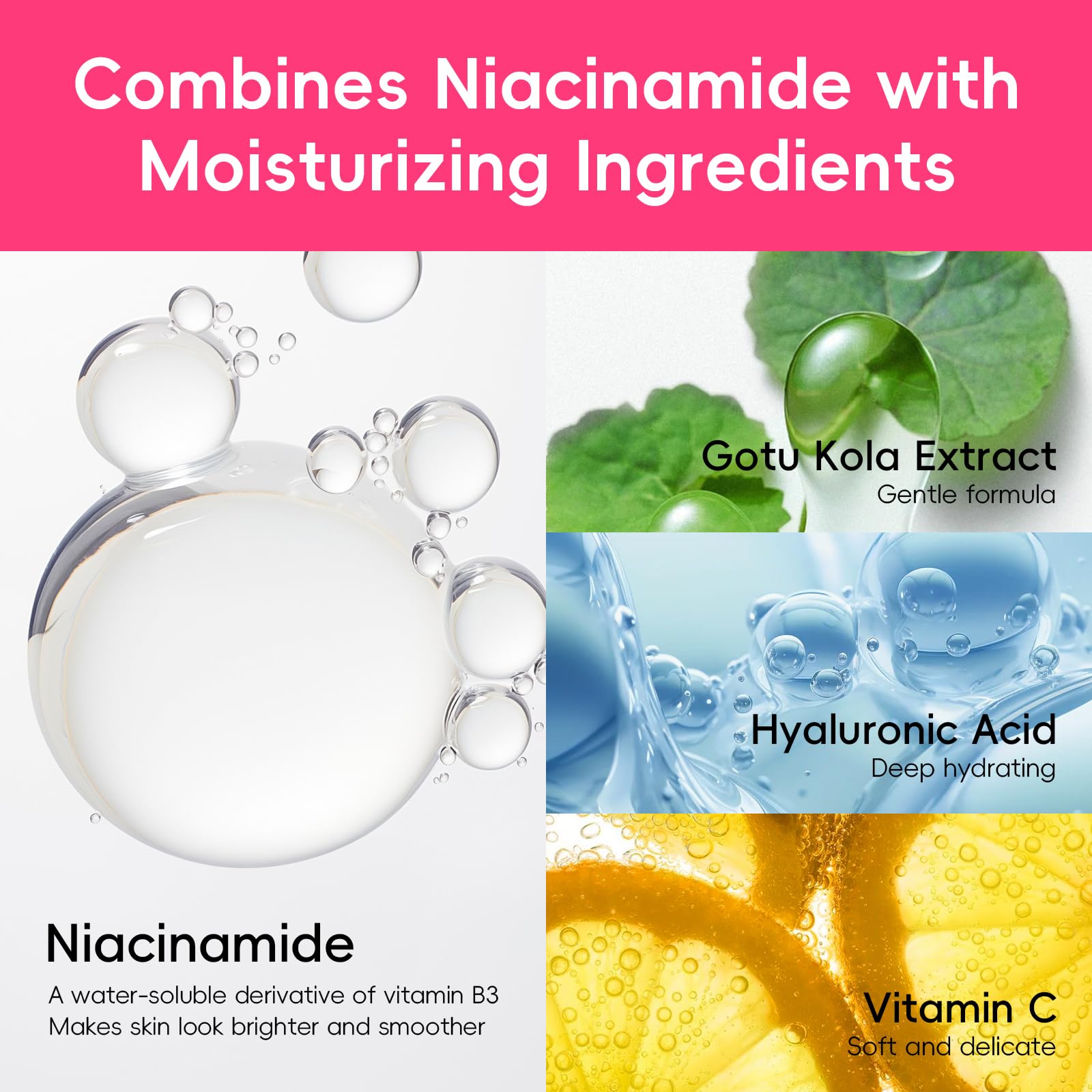 QUIYUM Watermelon Niacinamide Skin Care Set, Routine Beauty Skincare for Teens- Gift Set with Cleanser, Toner, Eye Cream, Cream, Serum, Facial Juicy Glow Up for Women, Girls, for All Skin Types (5PCS)