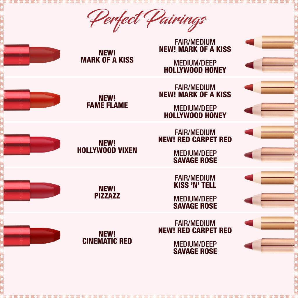 Charlotte Tilbury Matte Revolution Lipstick - Long Lasting, Matte Lipstick with Buildable Color & Lip-Loving Ingredients - Creamy, Easy to Blend Formula