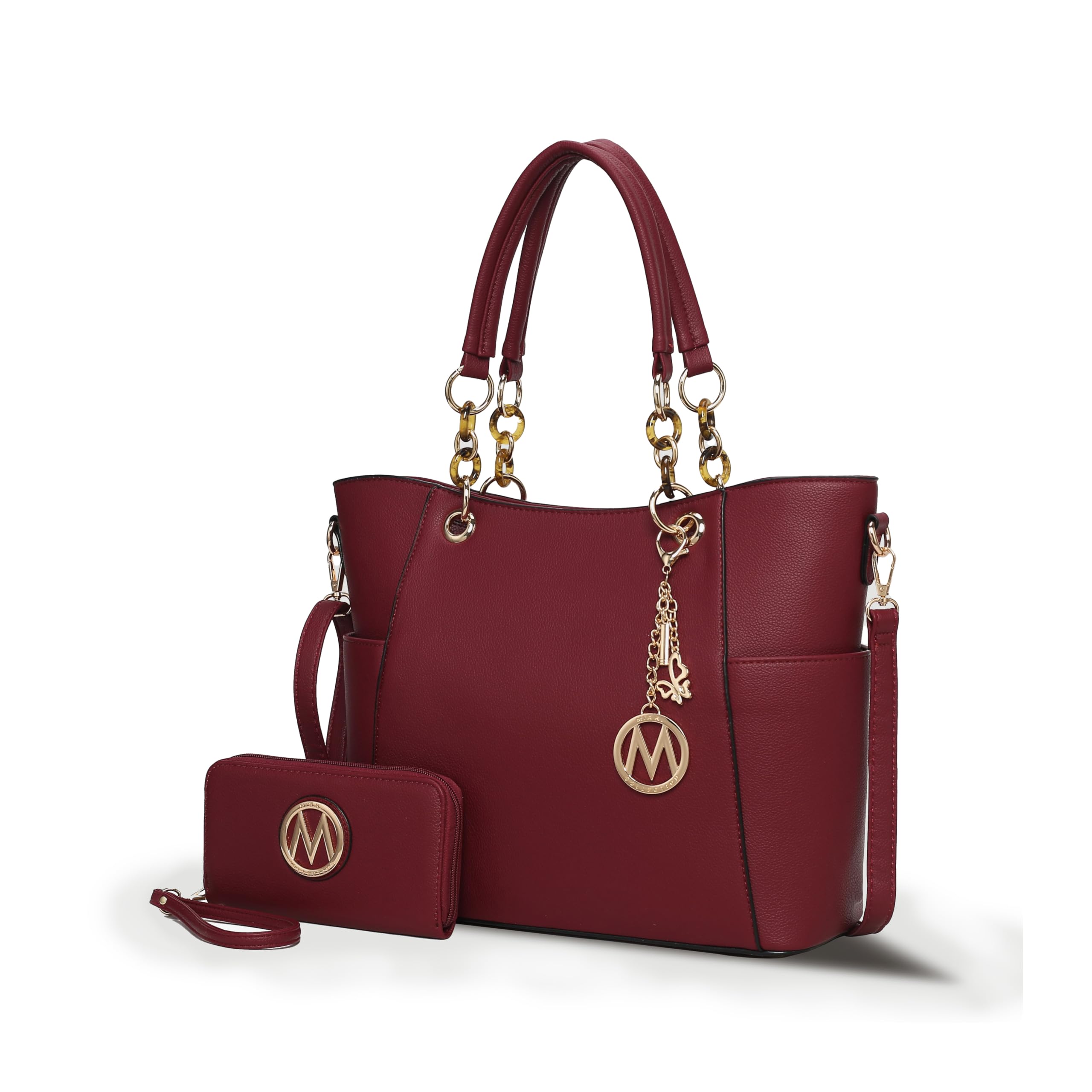 MKF Collection Tote Bag for Women, Handbag Set with Wallet-Top-Handle Bag Vegan Leather Purse by Mia K