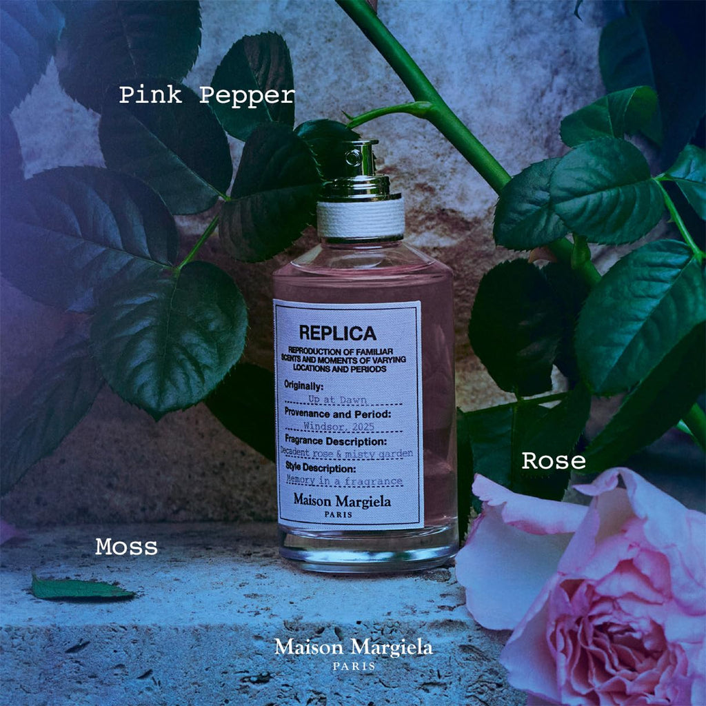 Masion Margiela - Replica - Up at Dawn Eau de Toilette - Floral & Delicate Perfume - Fragrance With Pink Pepper, Rose Absolute & Moss