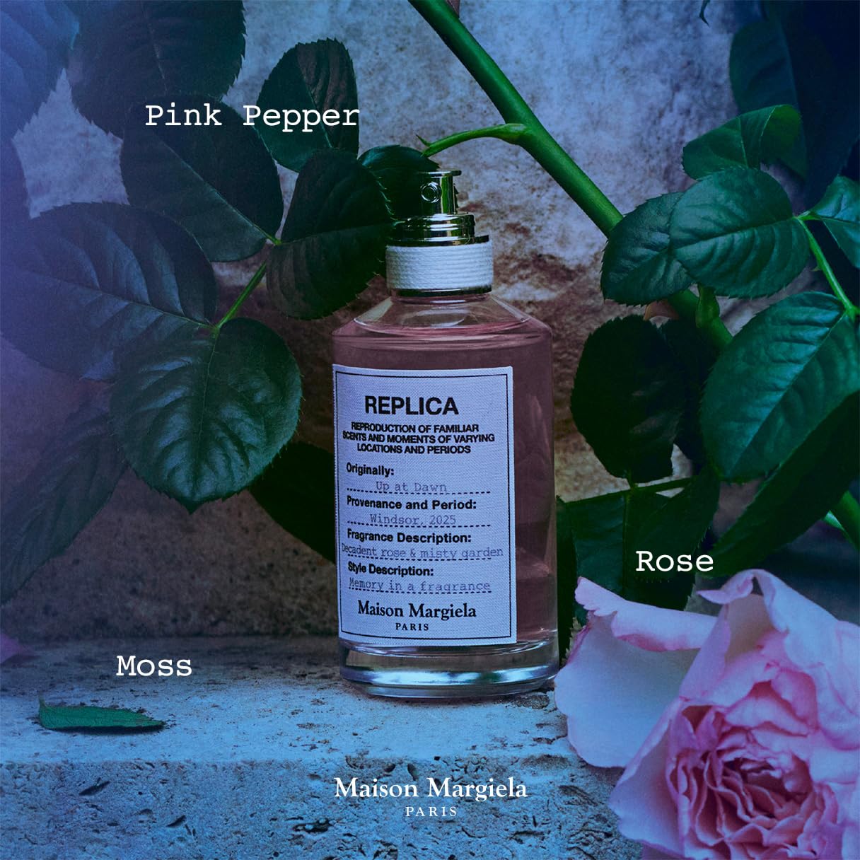 Masion Margiela - Replica - Up at Dawn Eau de Toilette - Floral & Delicate Perfume - Fragrance With Pink Pepper, Rose Absolute & Moss