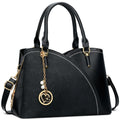 KKXIU Triple Compartments Purses and Handbags for Women Fashion Ladies Satchel Shoulder Top Handle Bag
