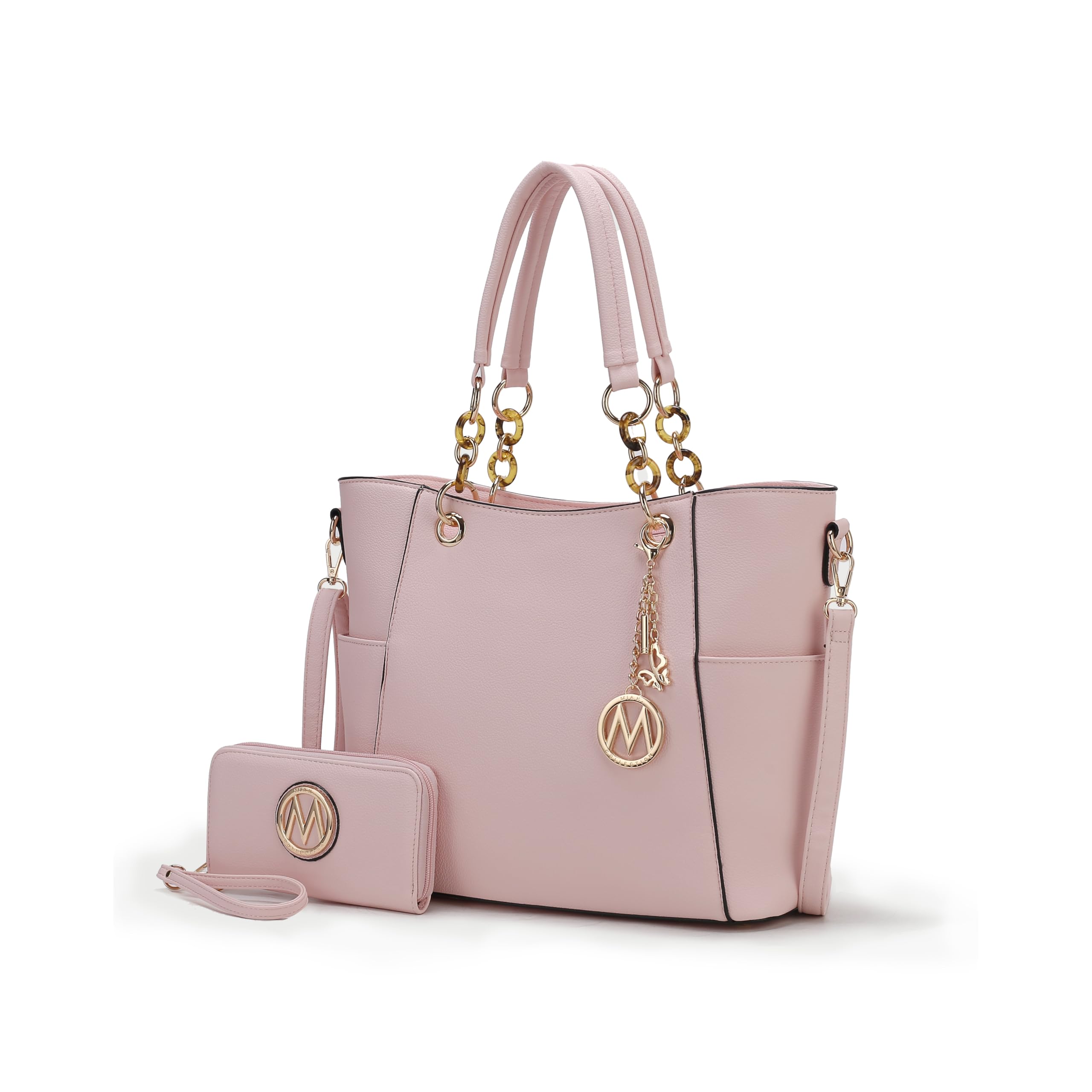 MKF Collection Tote Bag for Women, Handbag Set with Wallet-Top-Handle Bag Vegan Leather Purse by Mia K