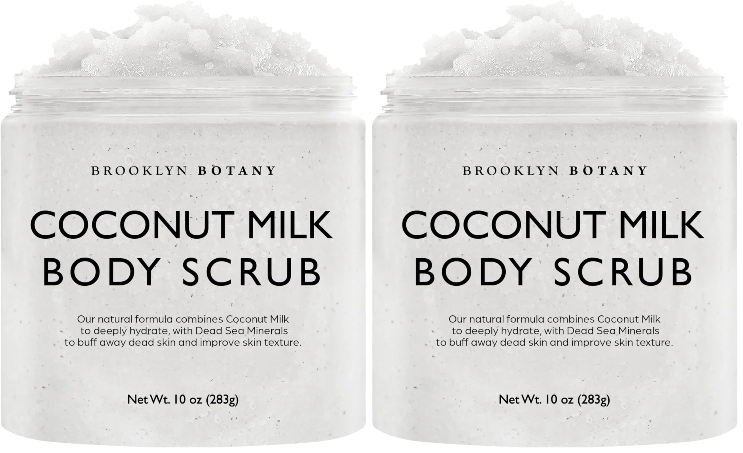 Brooklyn Botany Brown Sugar Body Scrub - Moisturizing and Exfoliating Body, Face, Hand, Foot Scrub - Fights Acne, Fine Lines & Wrinkles, Great Gifts For Women & Men - 10 oz