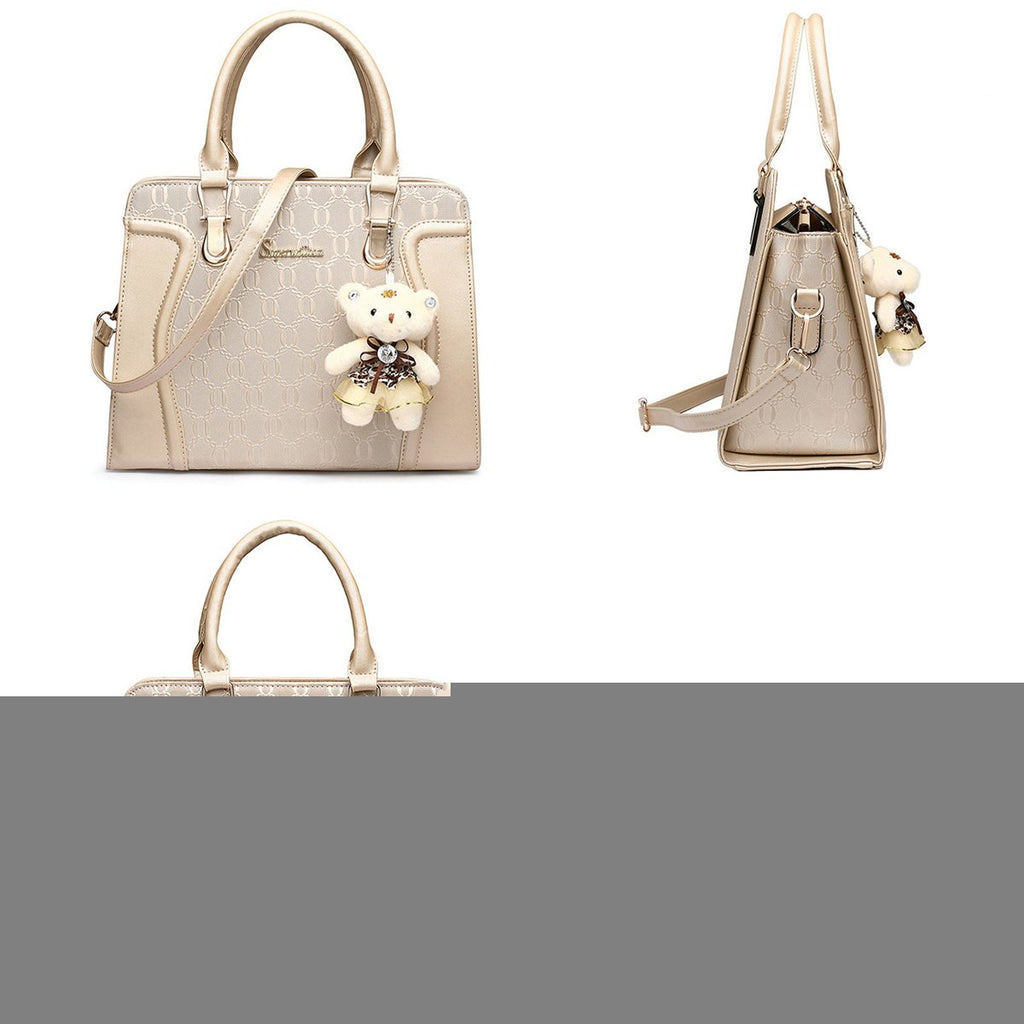 Women's Fashion Handbags Tote Bags Shoulder Bag Top Handle Satchel Purse Set 4pcs