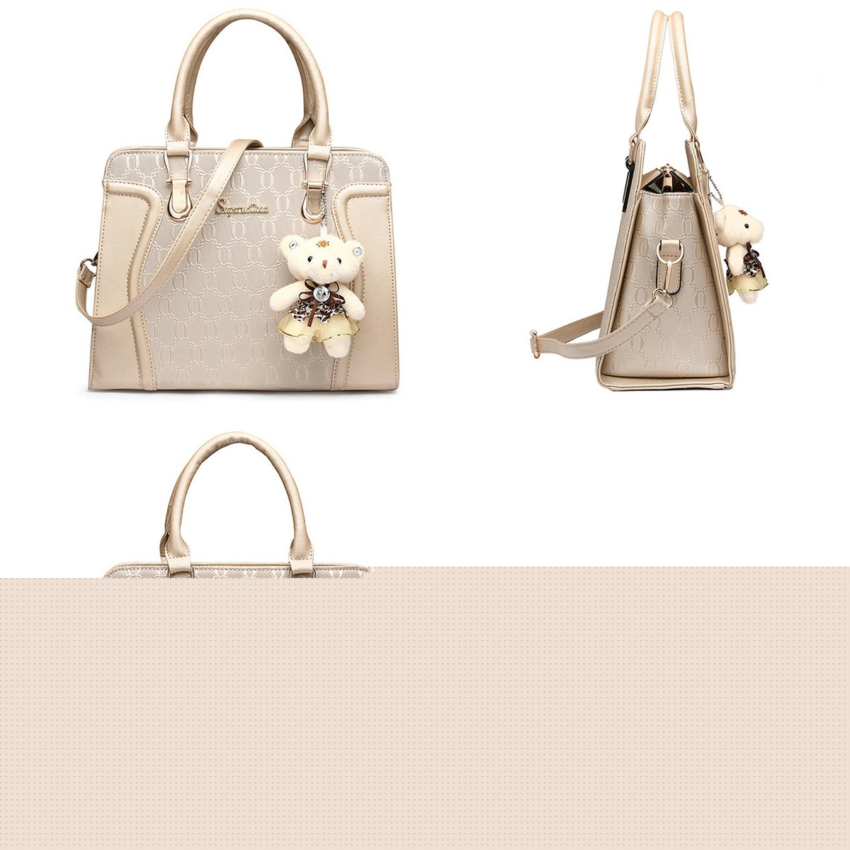 Women's Fashion Handbags Tote Bags Shoulder Bag Top Handle Satchel Purse Set 4pcs